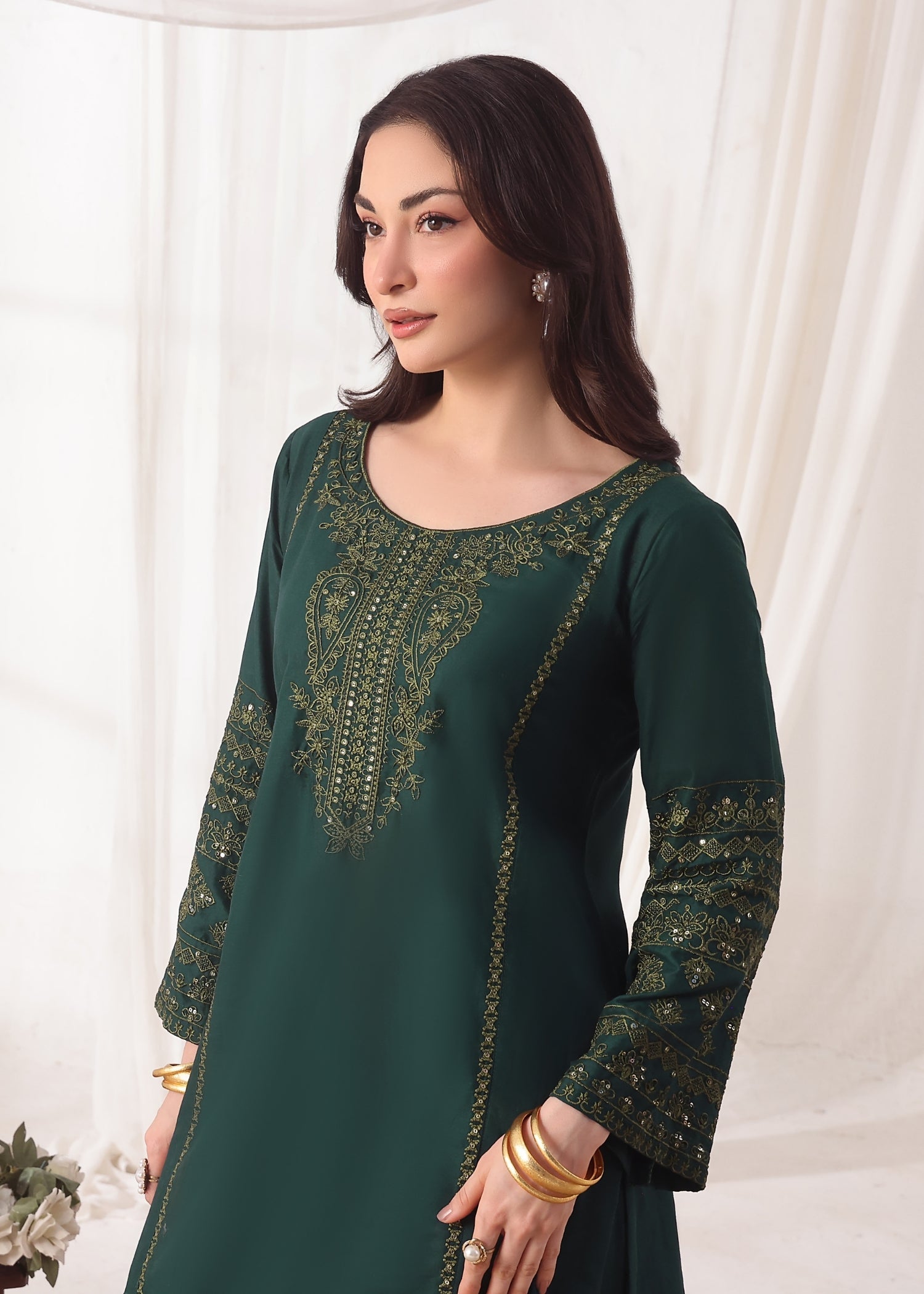Ayra Pret Zauq Green Women 2pcs
