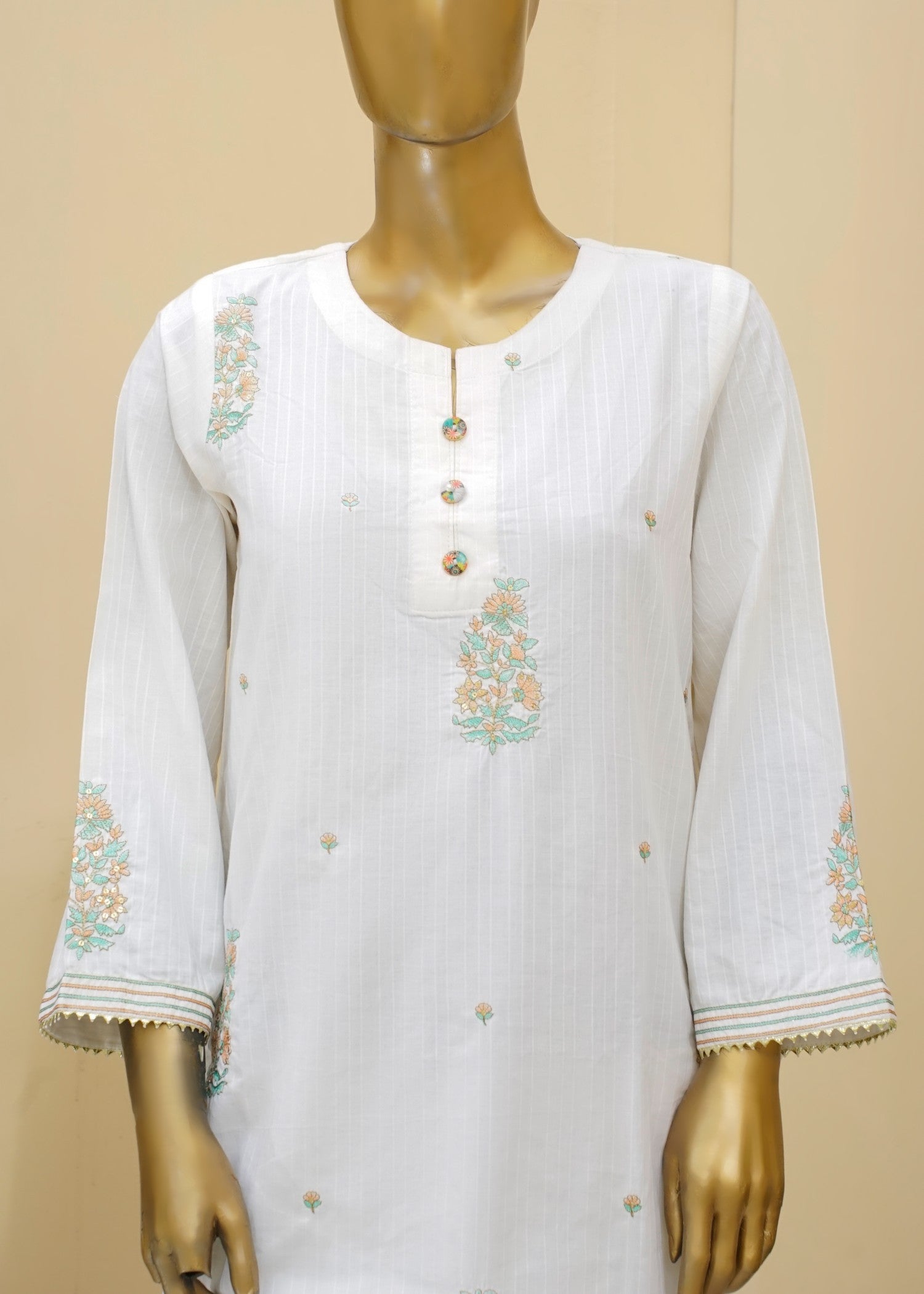 AYLA STUDIO EMBROIDERED LUXURY PRET LAWN DOBBY SE250409 Women 2pcs