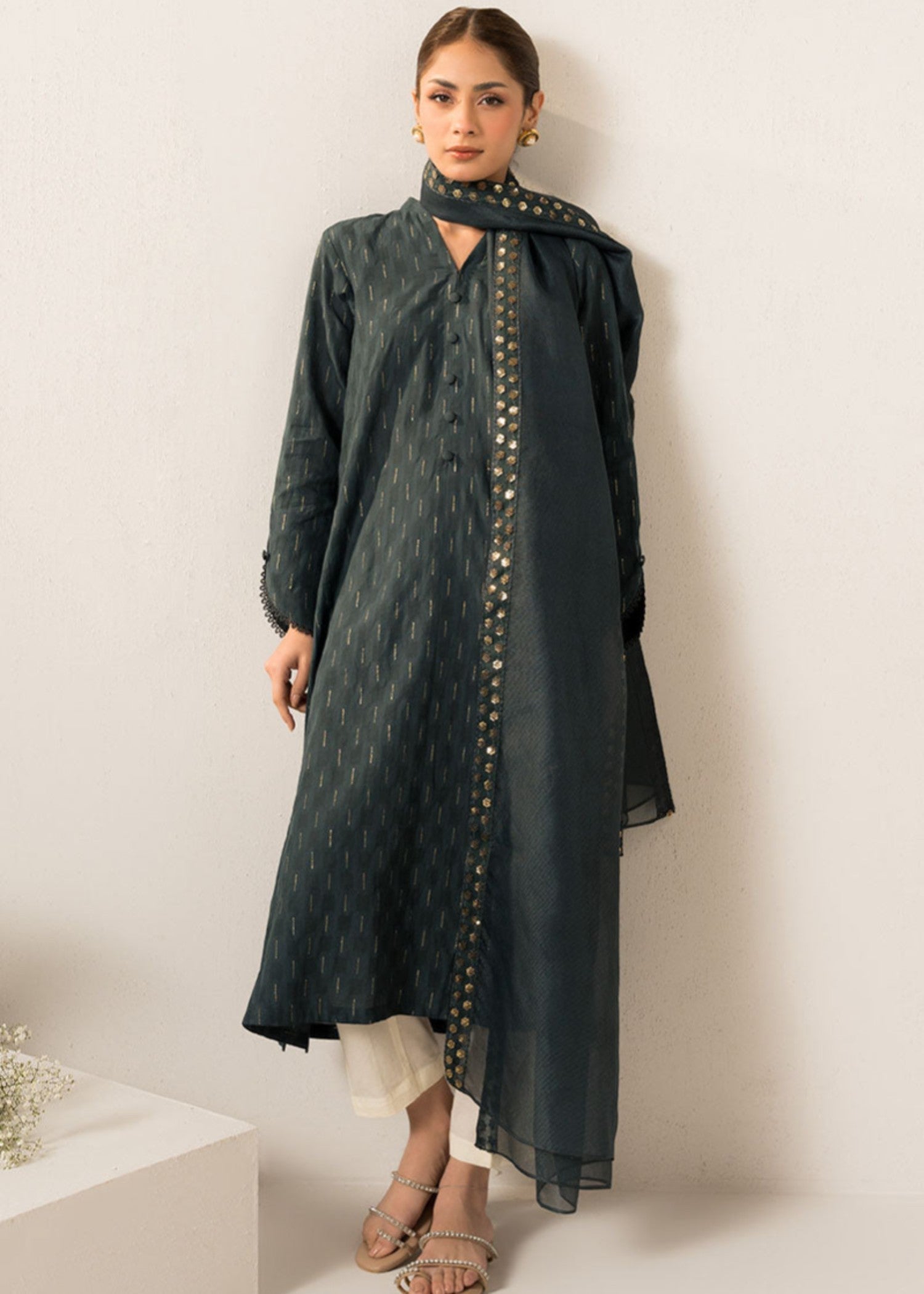 Cross Stitch SMOKE GREEN 0125RTWPLNBAS0203 Women 2pcs