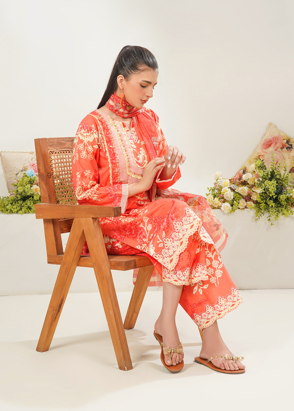 Elara Official Coral bloom Women 3pcs