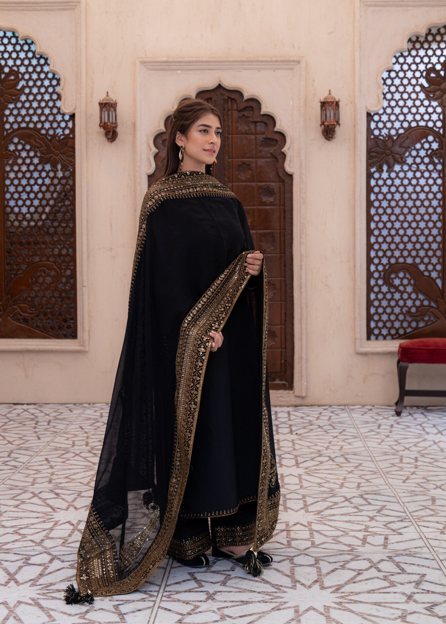 Maharani Official Black Mystique Women 3pcs