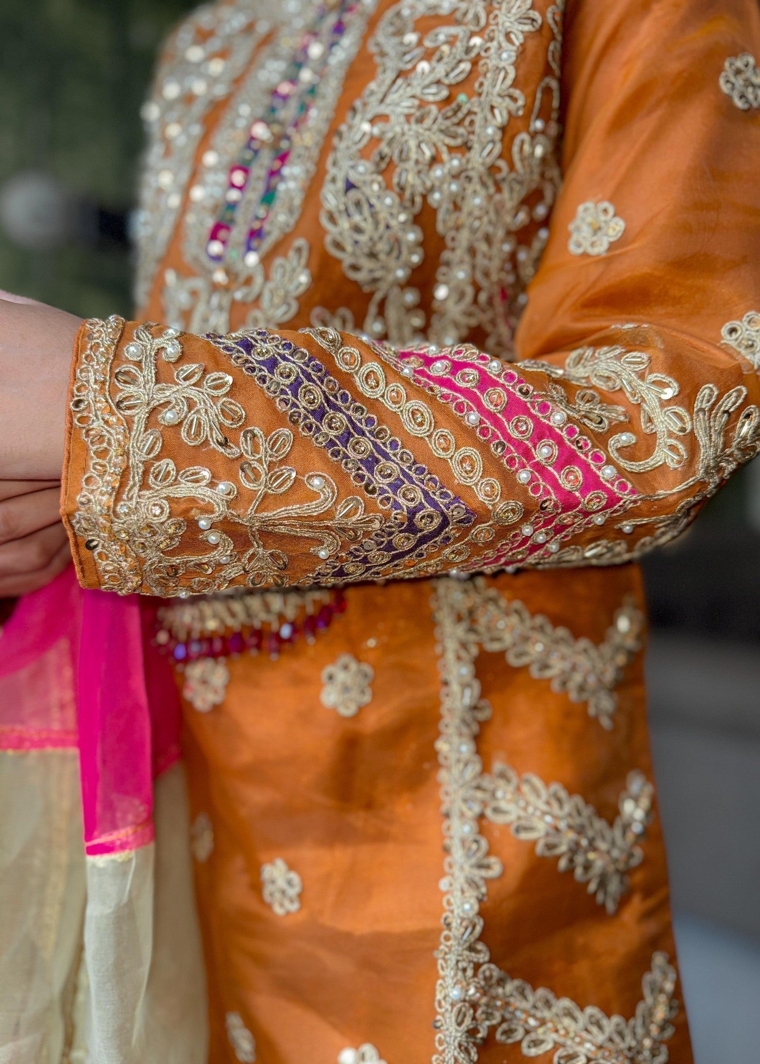 Inaaya Fashion ZOHRA JABEEN RUST Women 3pcs