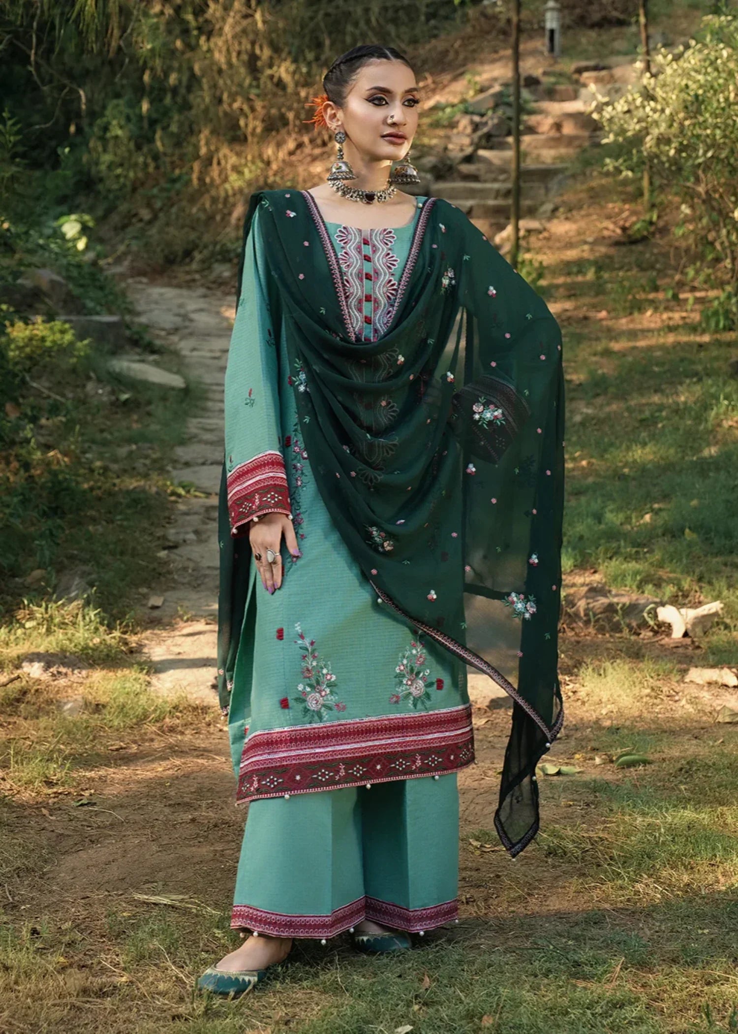 Hemstitch Jade Women 3pcs