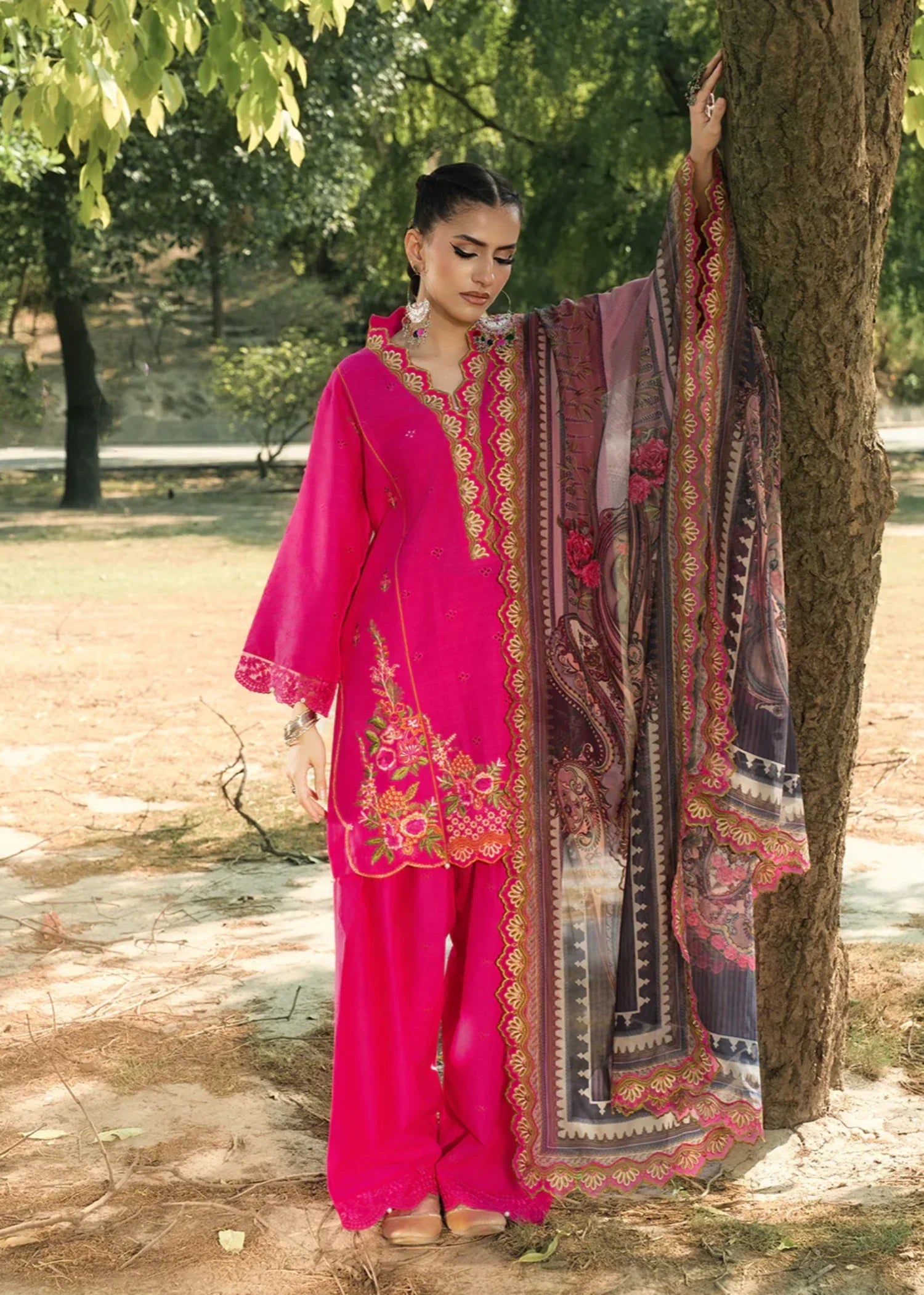 Hemstitch Blush Petal Women 3pcs