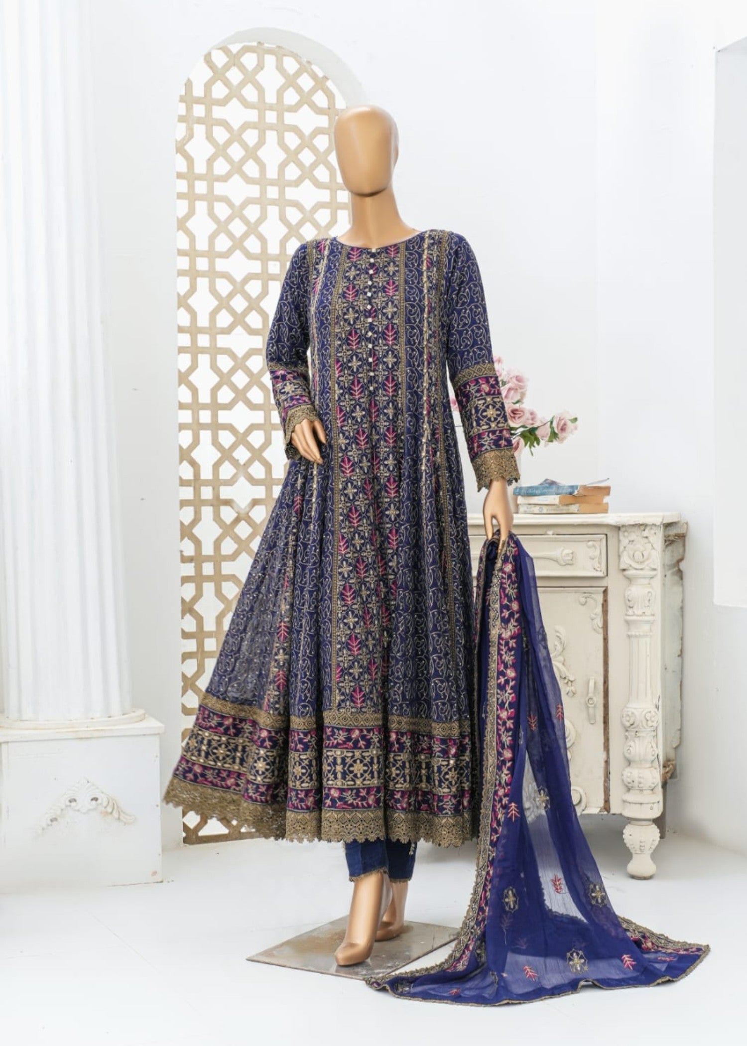 Ahmed Creations AYZEL BLUE Women 3pcs