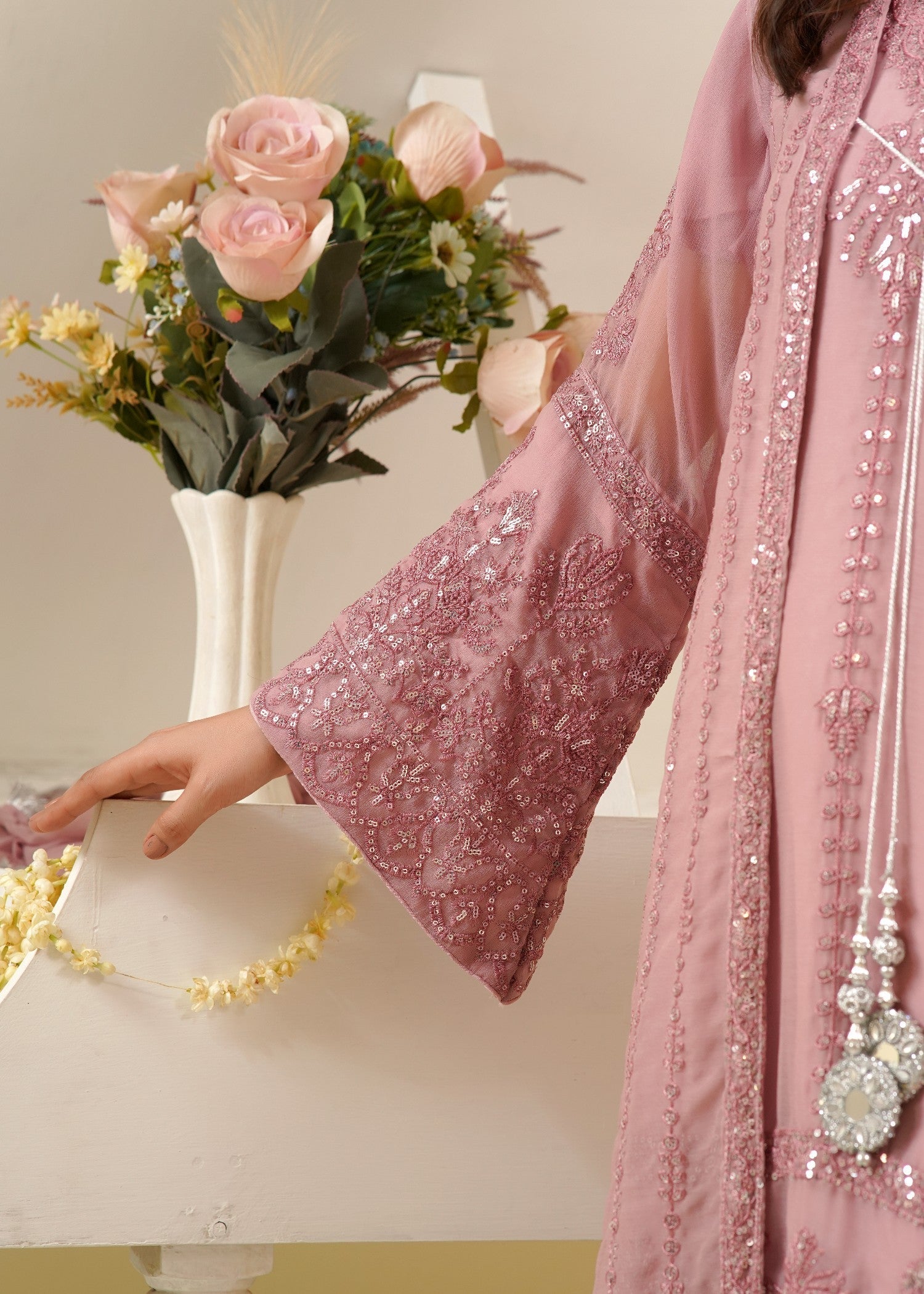 Rangoon Clothing Nameera Pastel Pink Women 4pcs