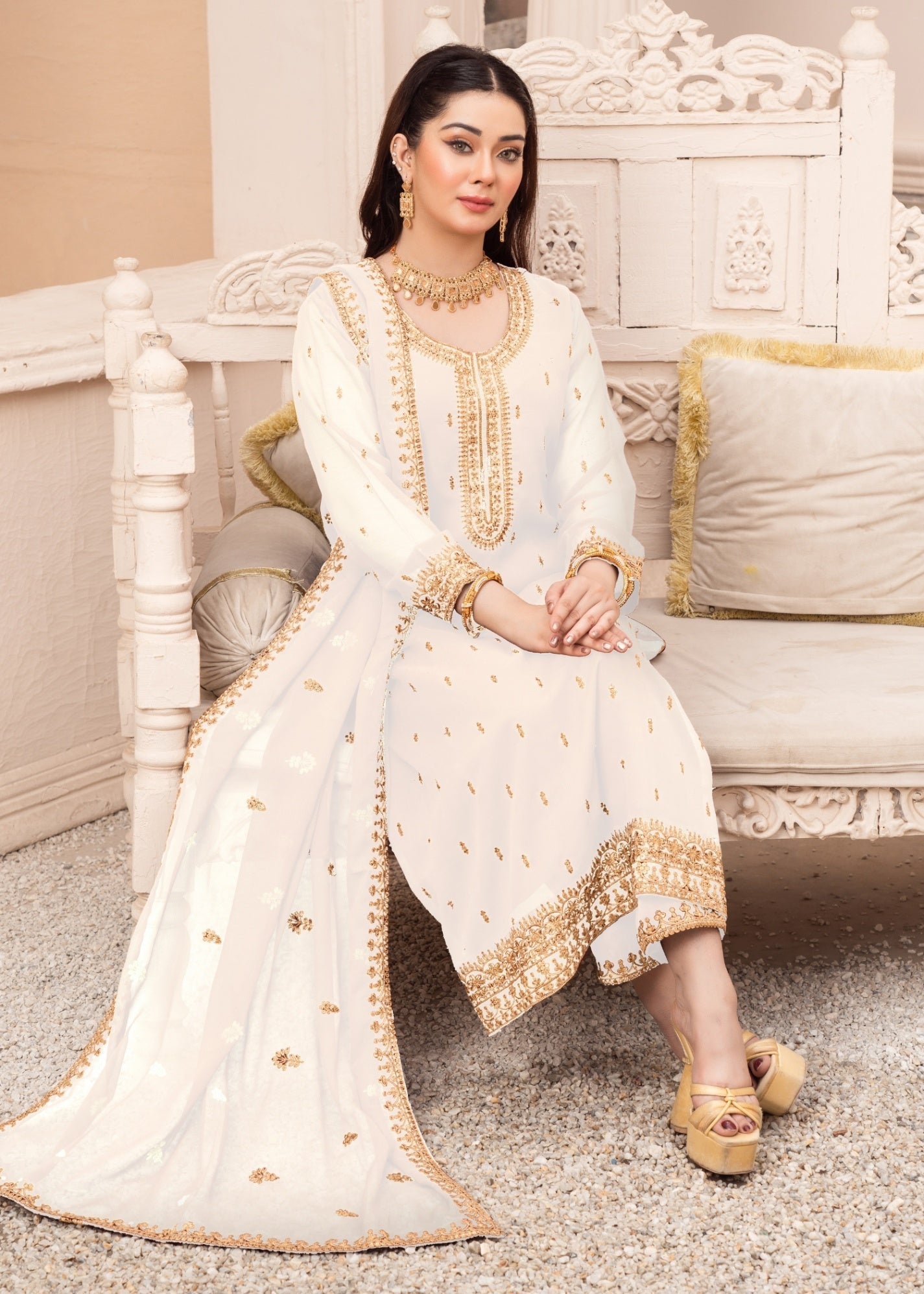 Abaan Zohan Ada Off White Women 3pcs