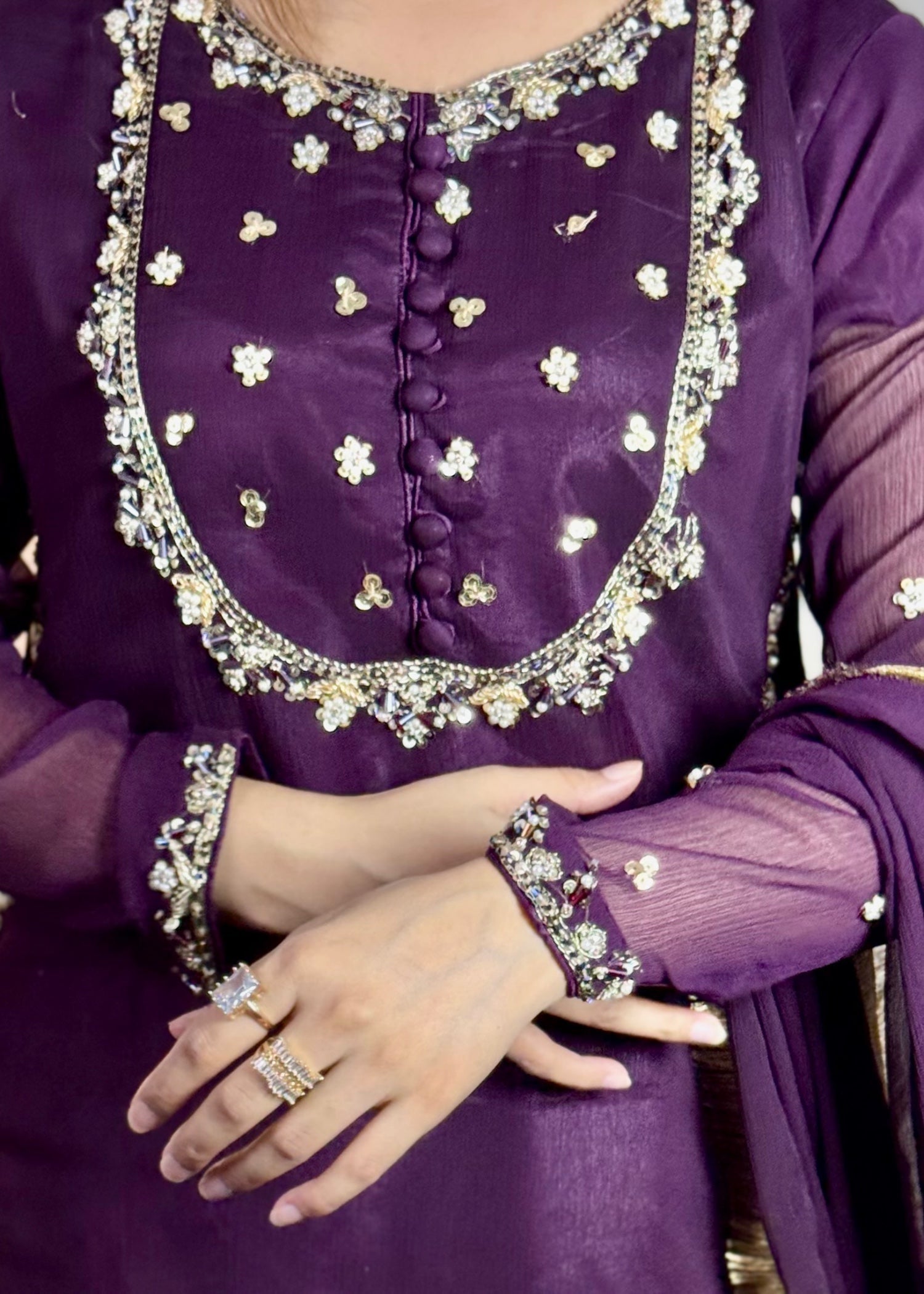 Suits By Sadia Purple crush Women 3pcs