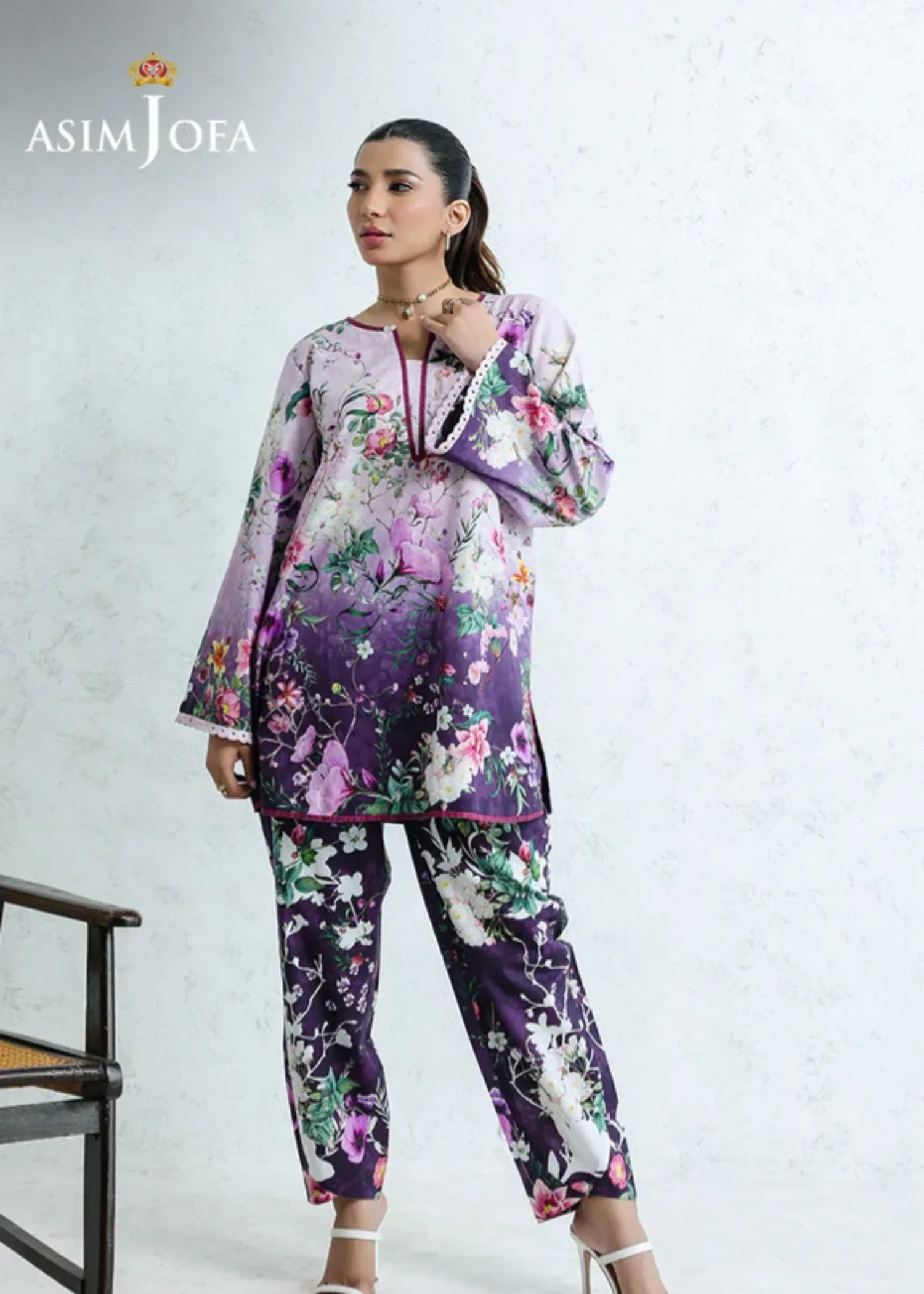 Asim Jofa AJPB 212 PRINTED CAMBRIC STITCHED Women 2pcs