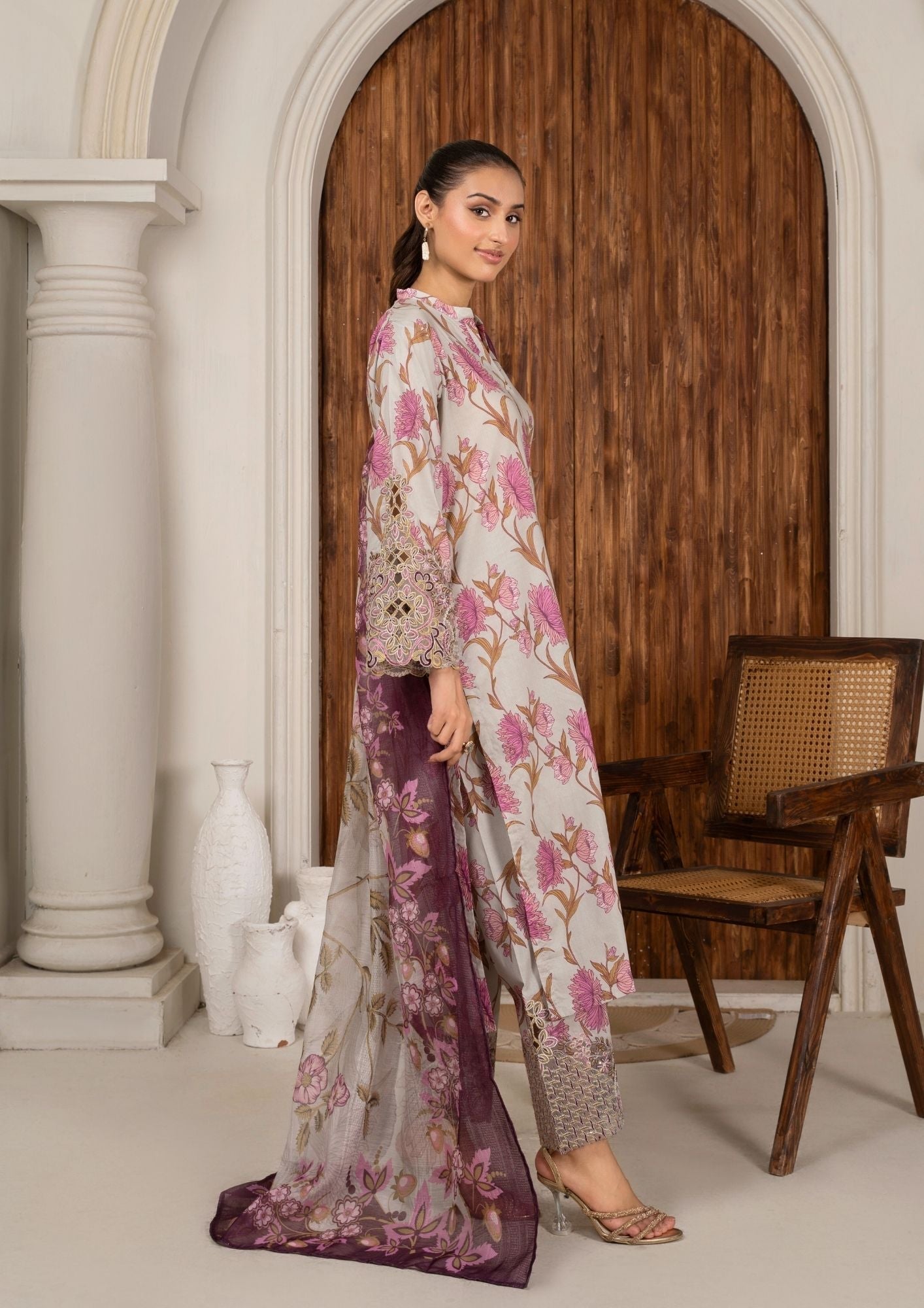 Alfatah Pret Printed Lawn with Embroidery RANAAI S25 0012 Women 3pcs