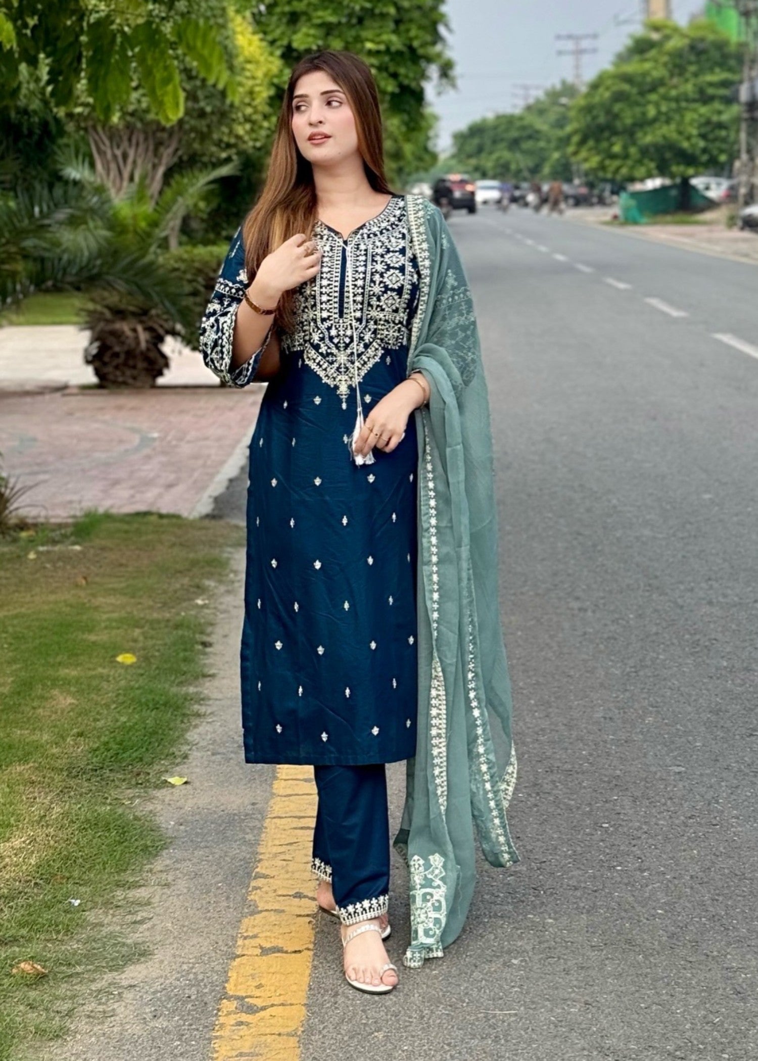 Tehzeeb Libas ZARA EMBROIDERED Women 3pcs