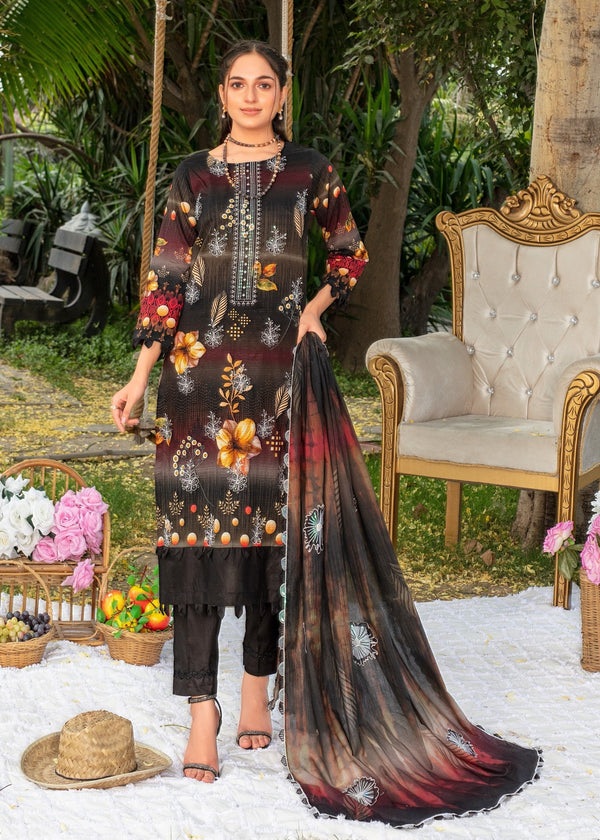 Ayeza Collection Black Kurta Set 06 Women 3pcs