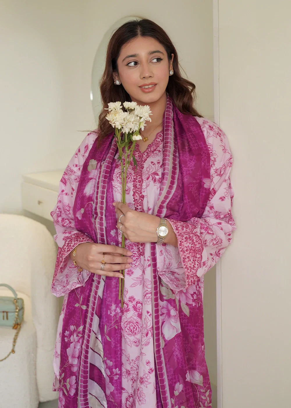 Rashid Textile Stitched LAWN 543 Women 3pcs