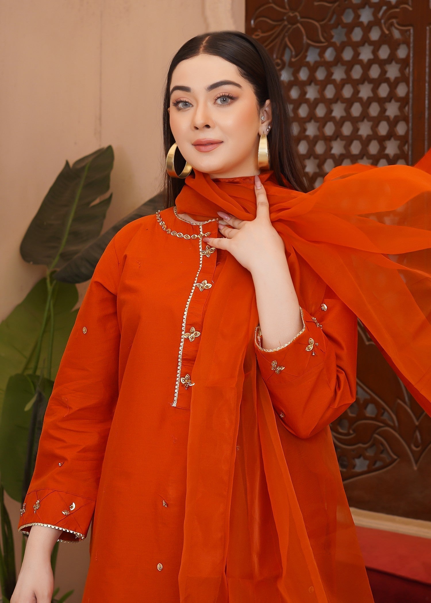 Waniya Awais WAF D7 (Farshi Shalwar) Women 3pcs