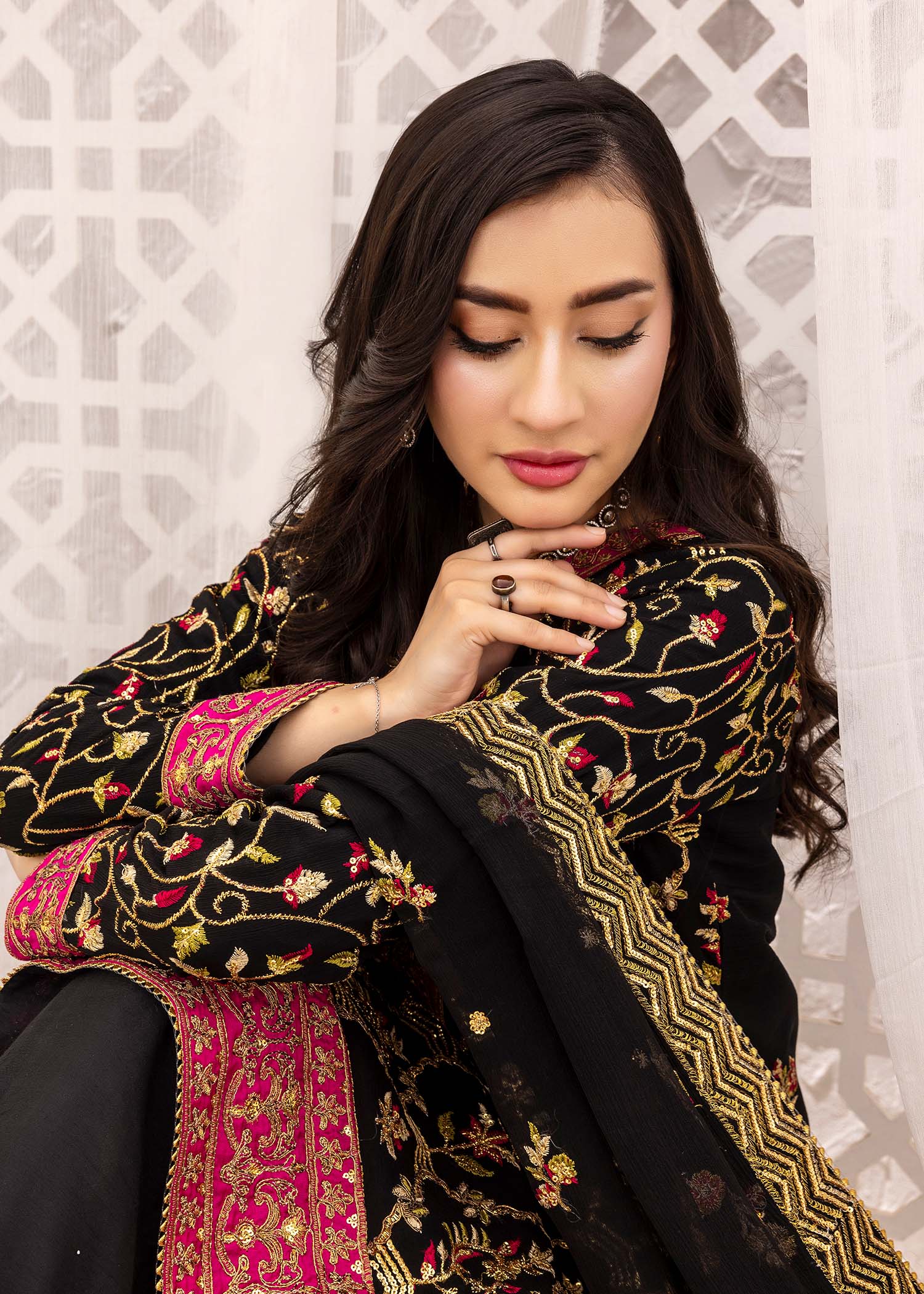 Kanwal Zainab BLACK MUSE Women 3pcs