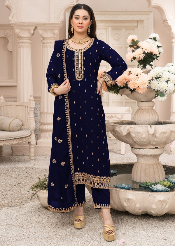 Abaan Zohan Ada Navy Blue Women 3pcs