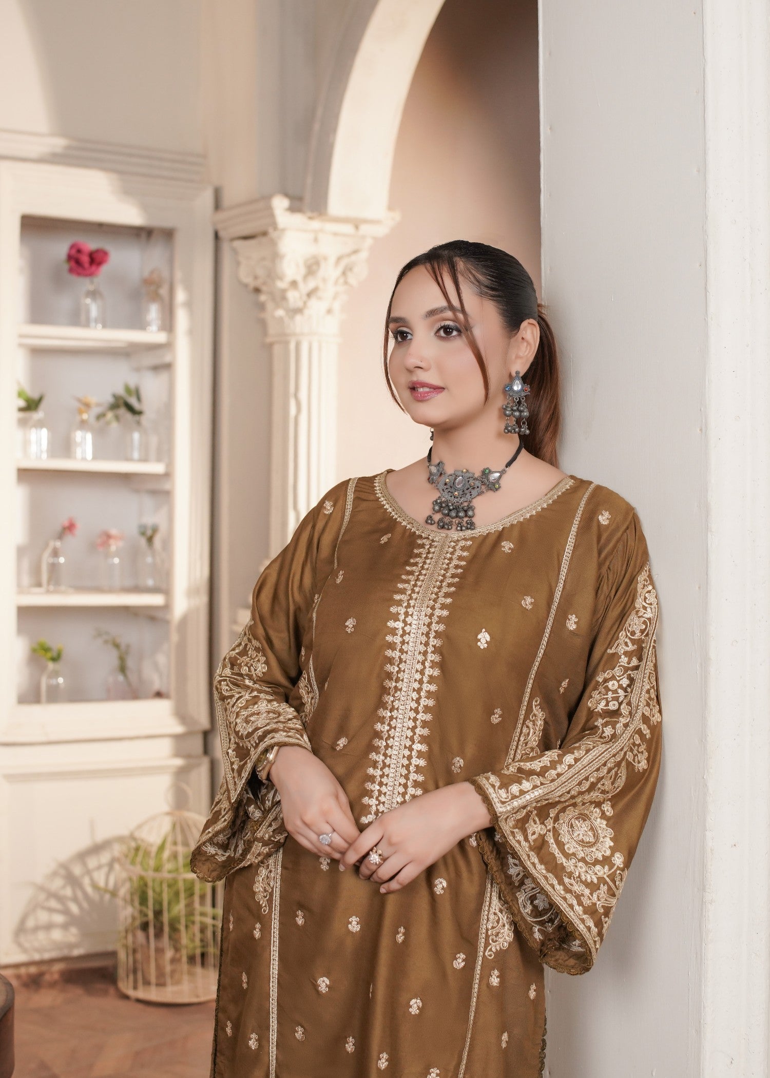 Gulposh Noor Zaar (Embroided ) Women 2pcs