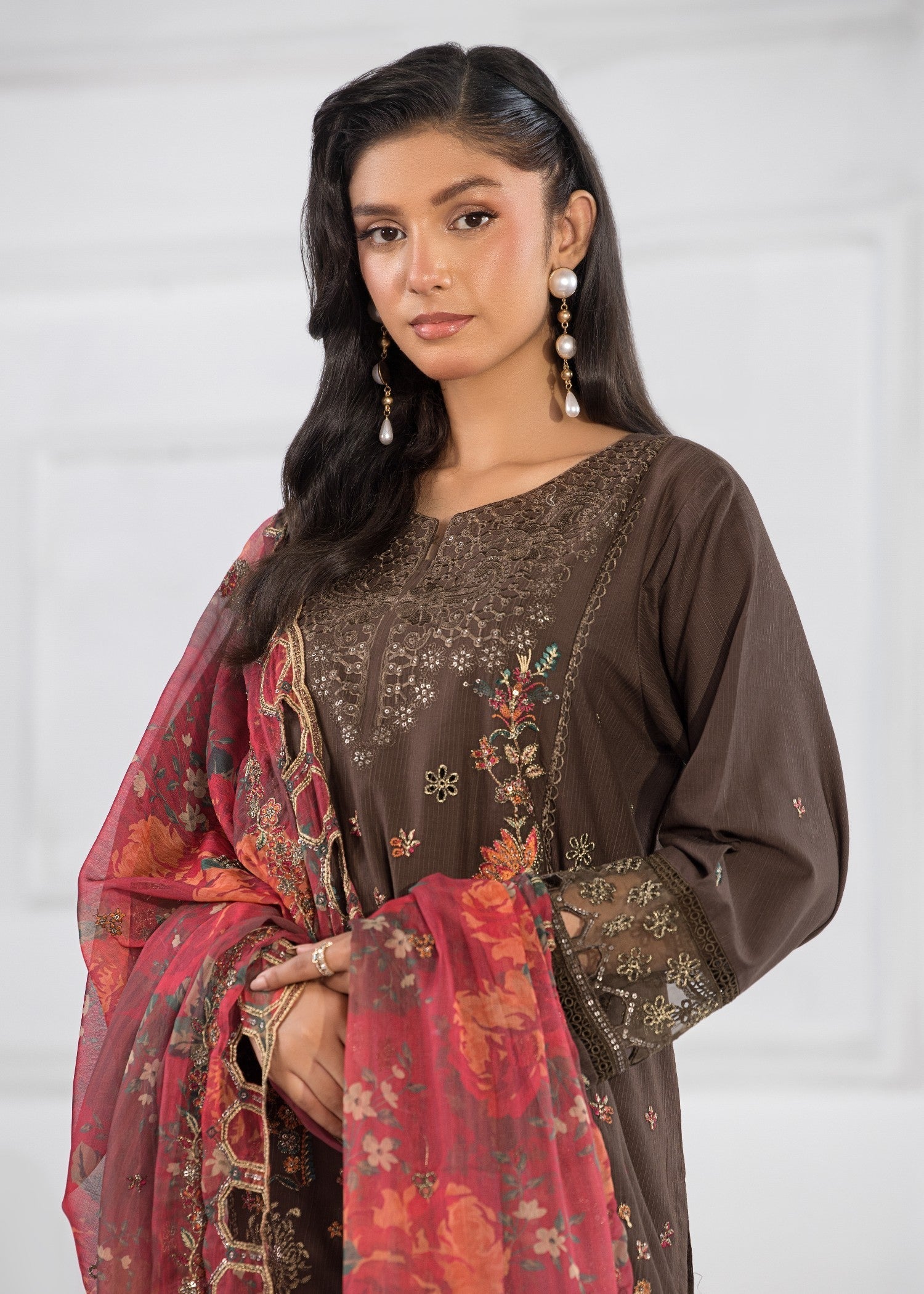 Bin Tayyab (BT006376 BRN 02) Women 3pcs
