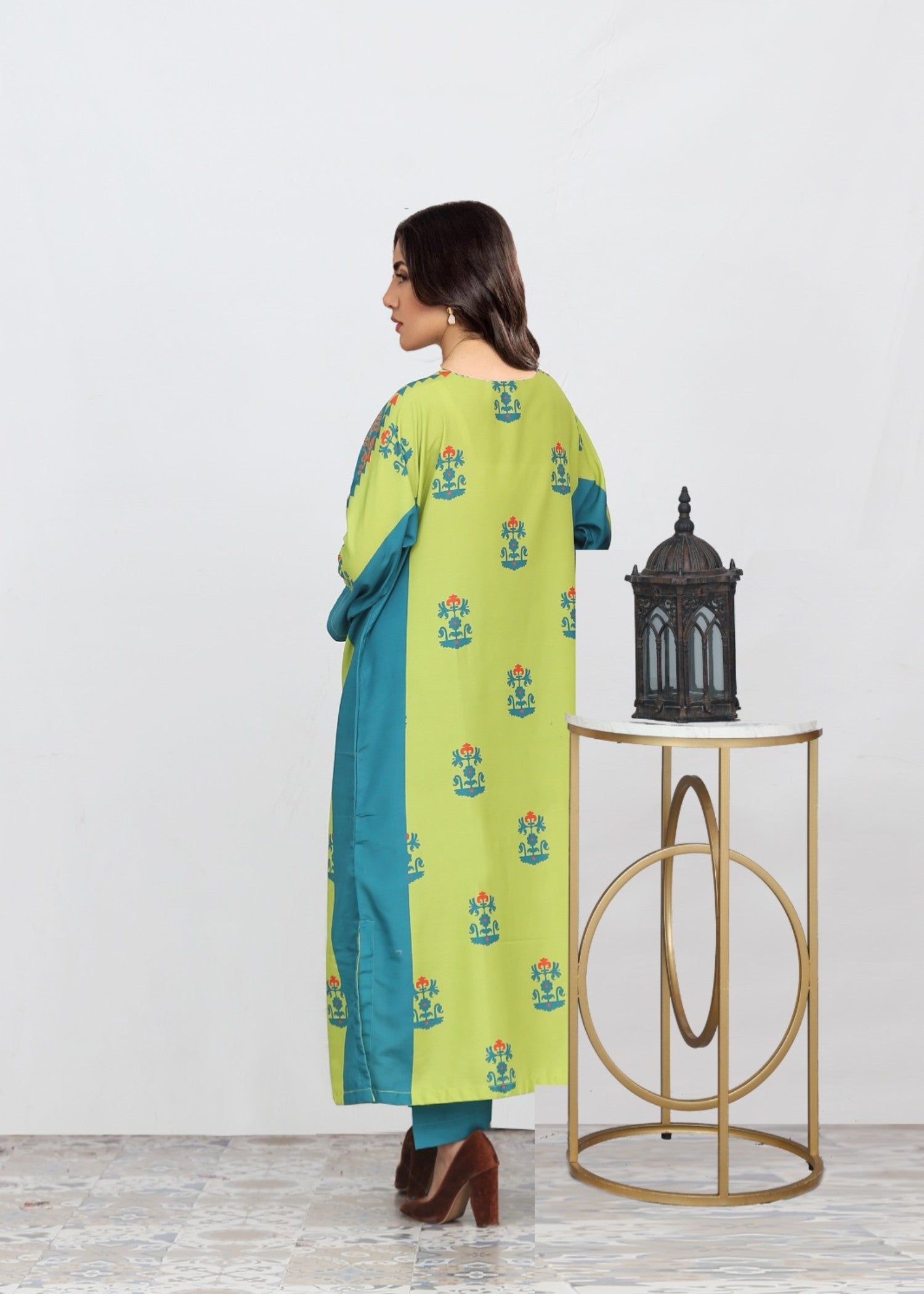 Reetriwaj Atakil green Women 2pcs