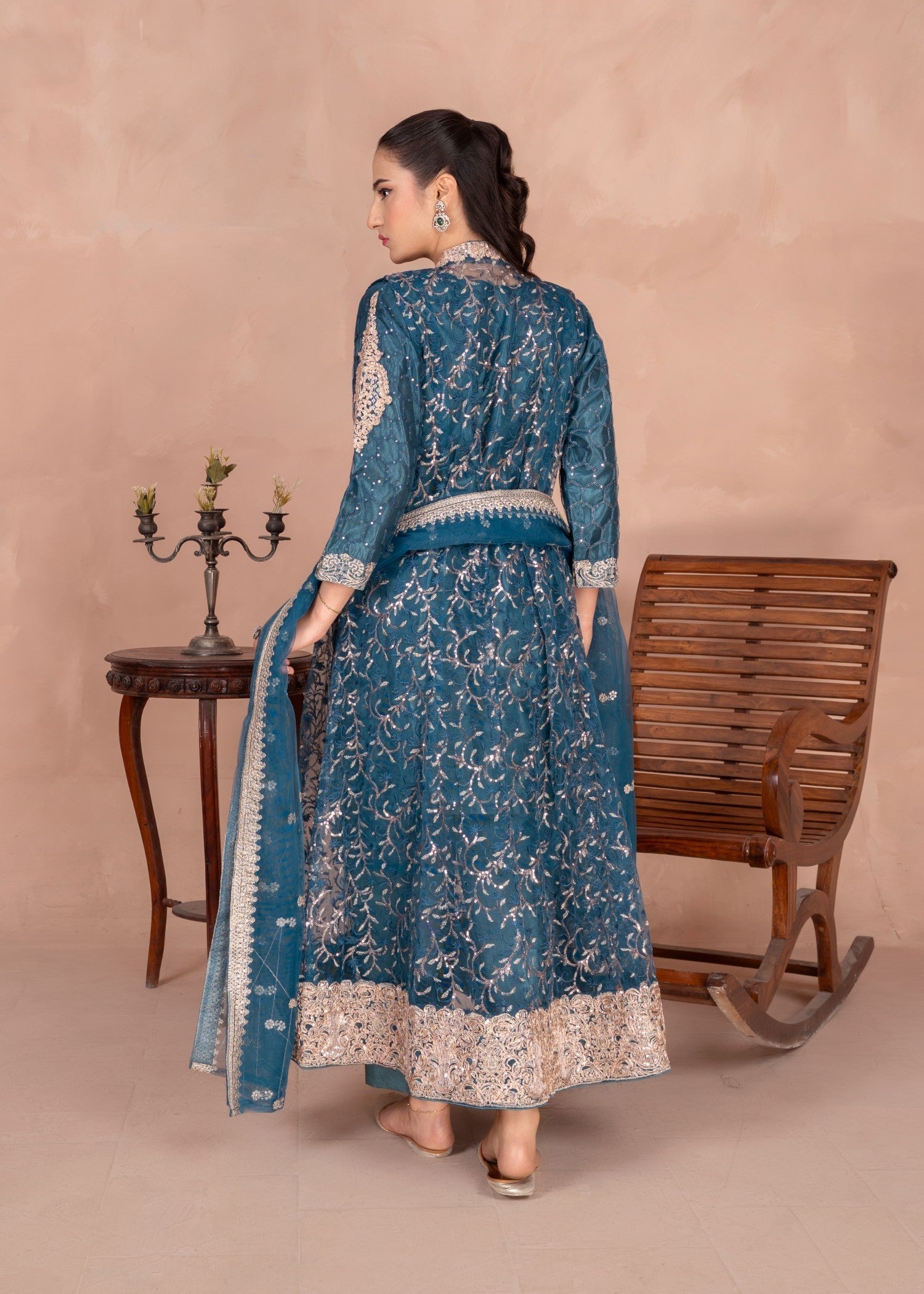 Four Season Boutique MALA GOWN TEAL Women 4pcs