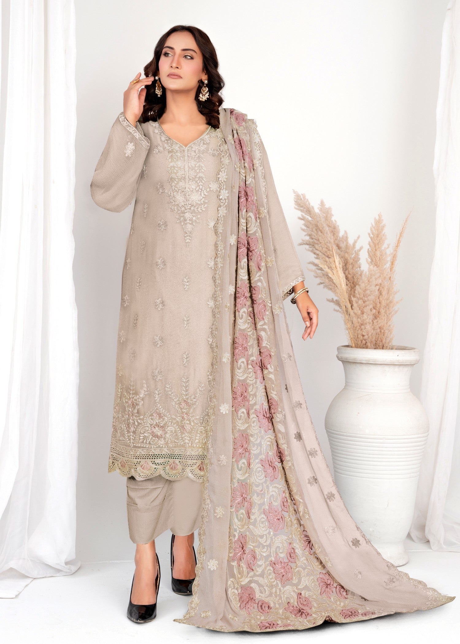 Noori Chiffon Stitched 25305 Women 3pcs