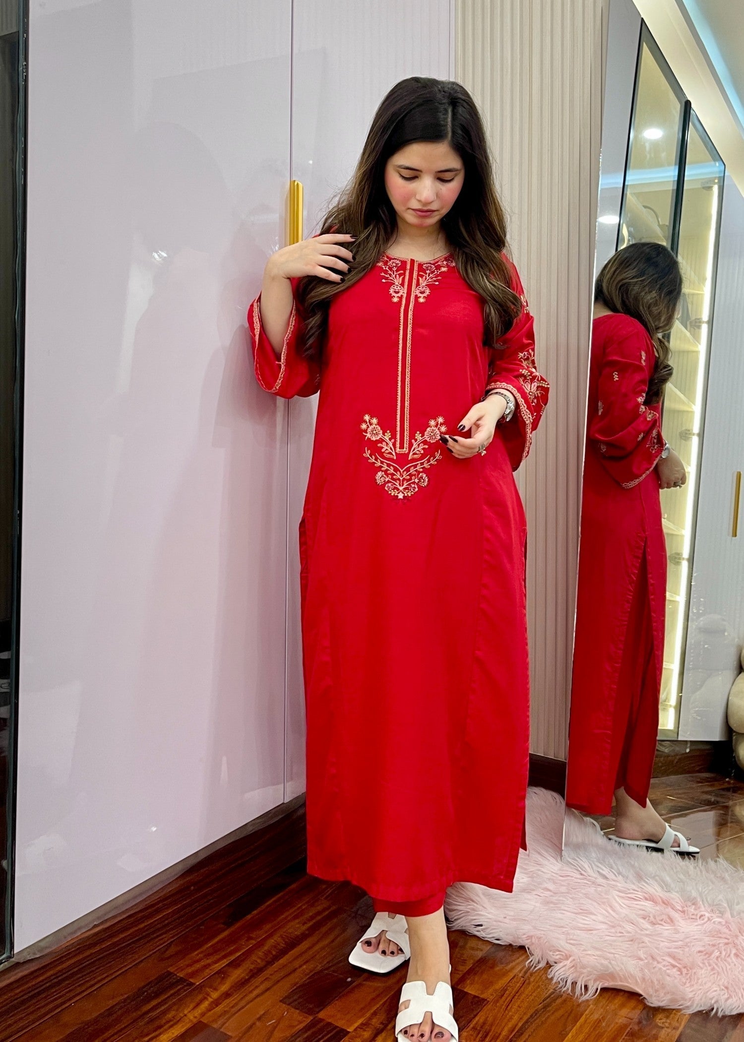 Shefoze Clothing redwear Women 2pcs