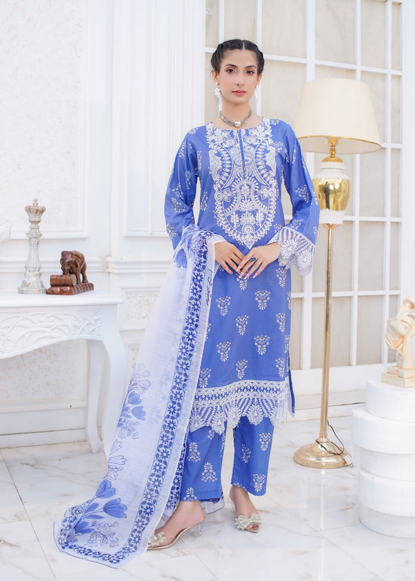 Safdar Embroidery Printed Pure Lawn Embroidered 17 Women 3pcs