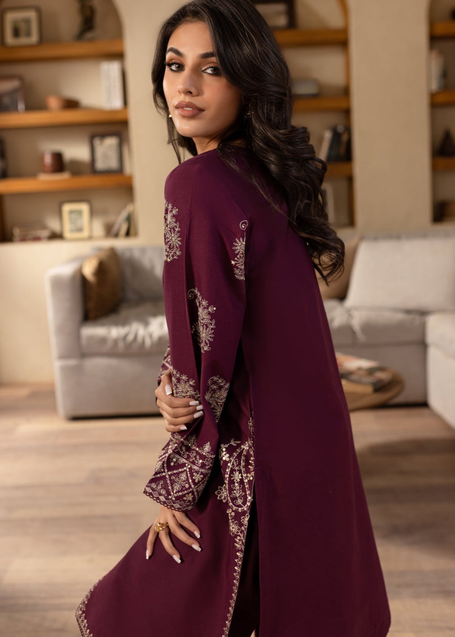 The Turkish Wear Nectar Plum Women 2pcs