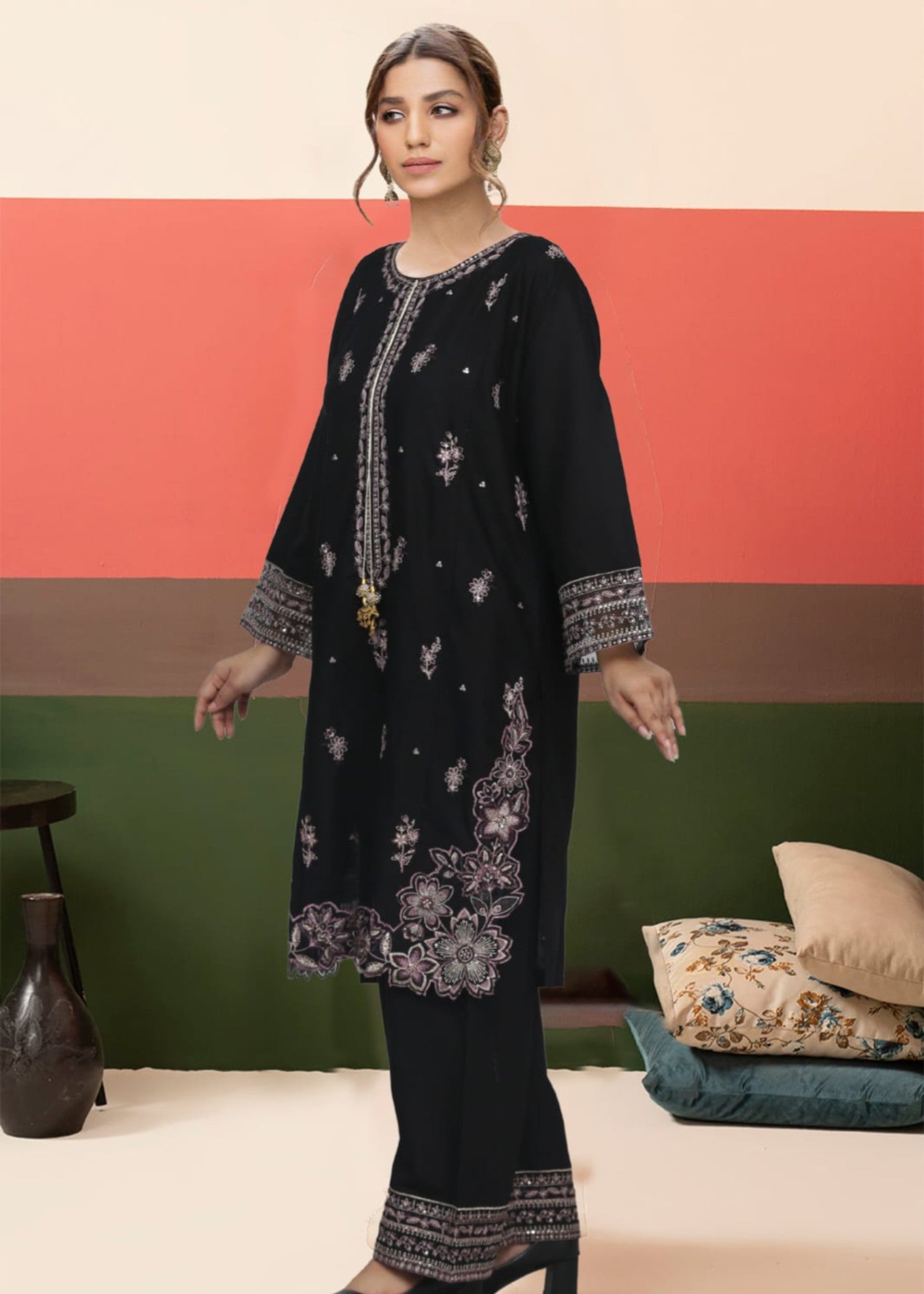 Esha Sehgal Studio Women Formal Dresses Black Ready to wear Women 2pcs