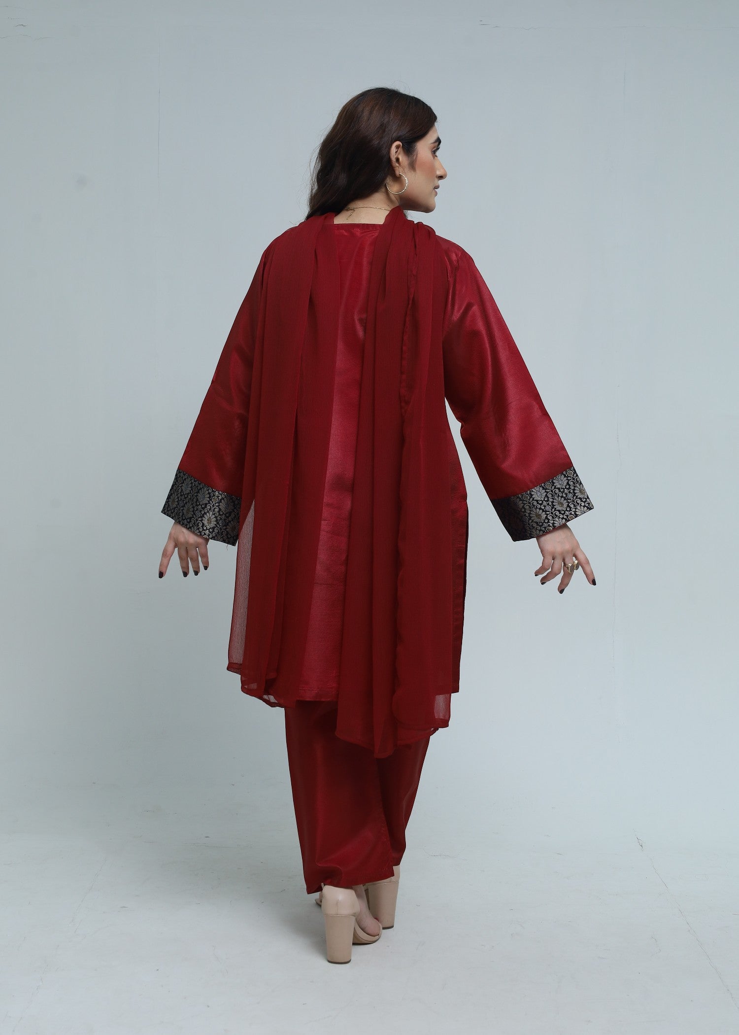 Zamnah Ruby Elegance Women 3pcs