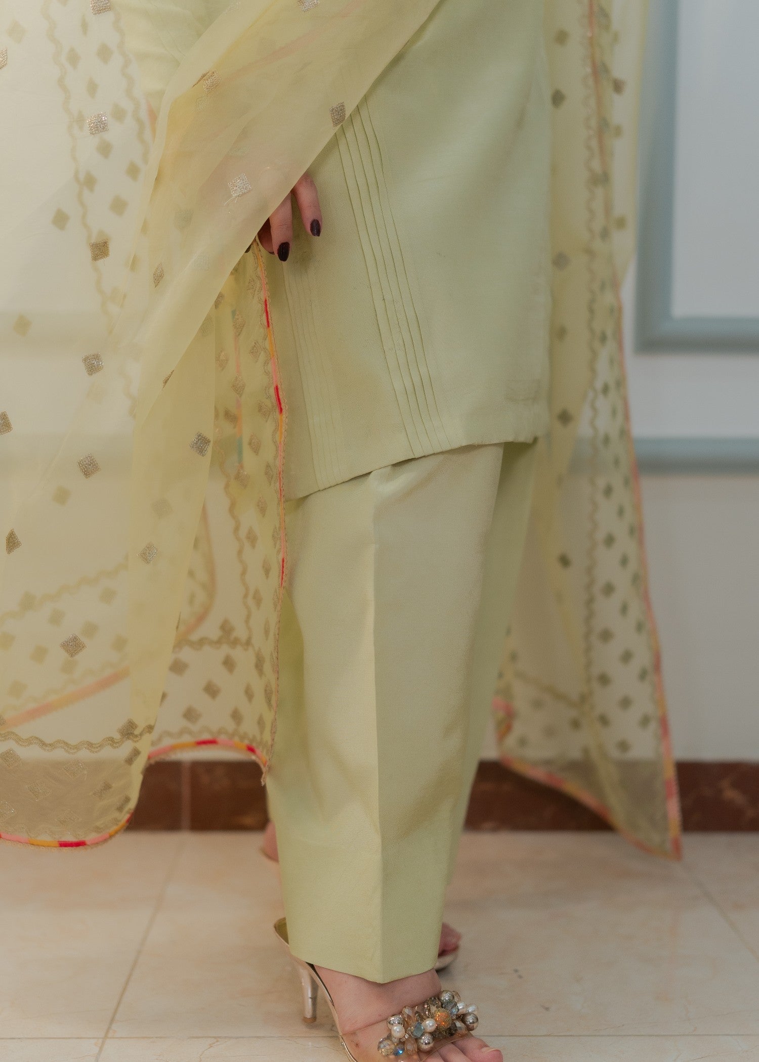 Fozia Khalid Pistachio Women 3pcs