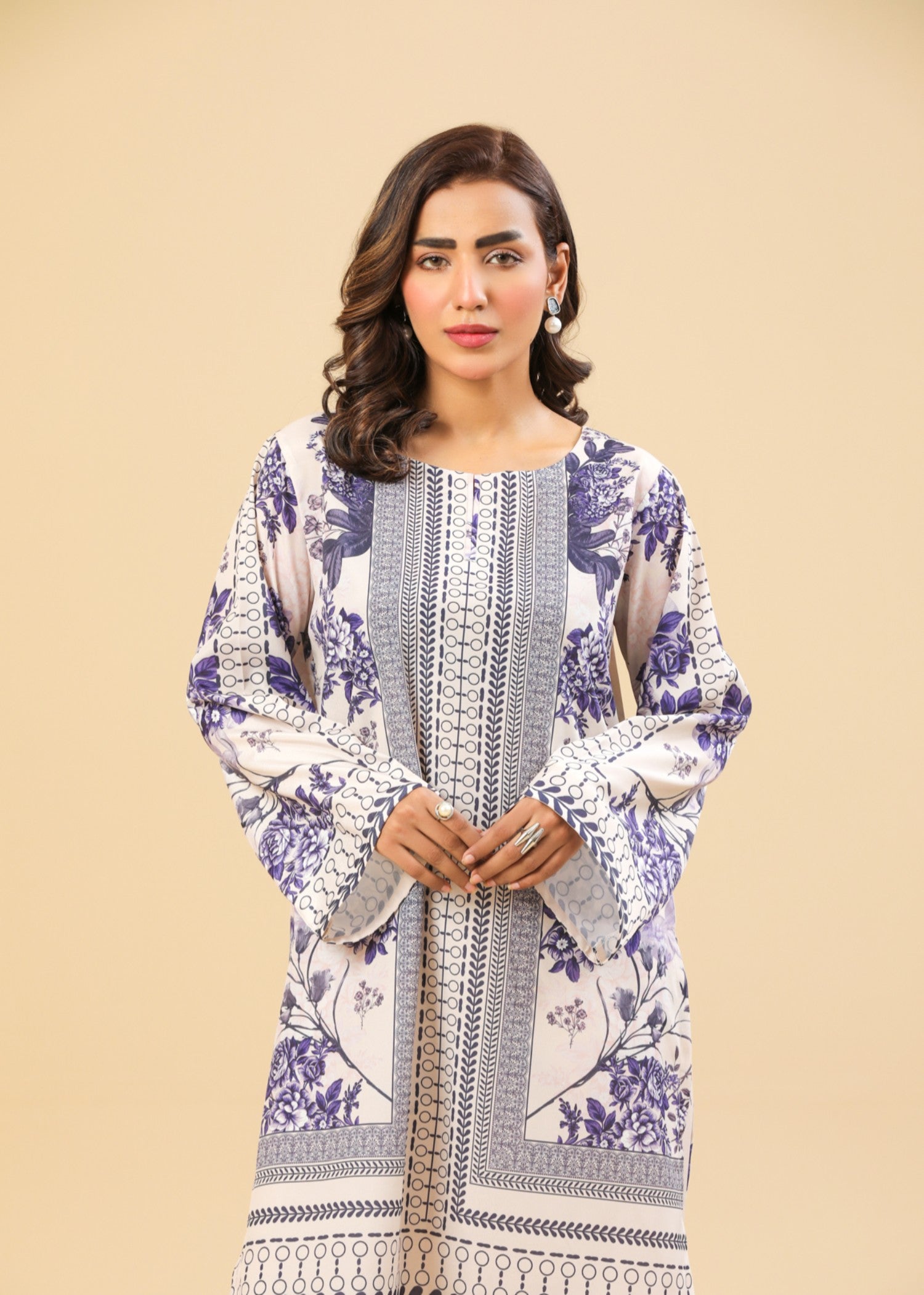 Zenyre Indigo Stripe Printed Set Women 2pcs