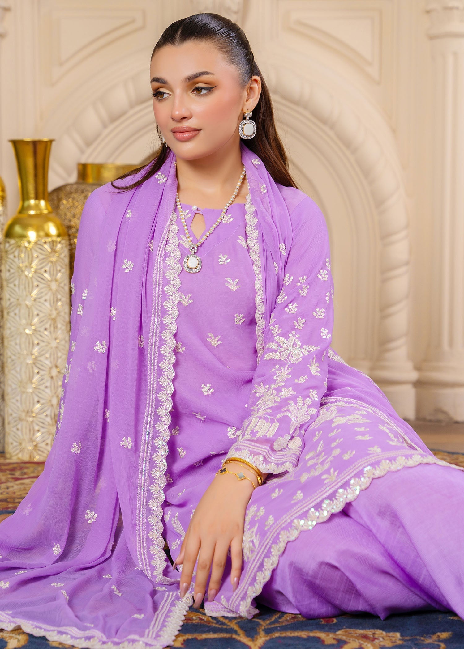 Zahab By M Lavender Glow Women 3pcs
