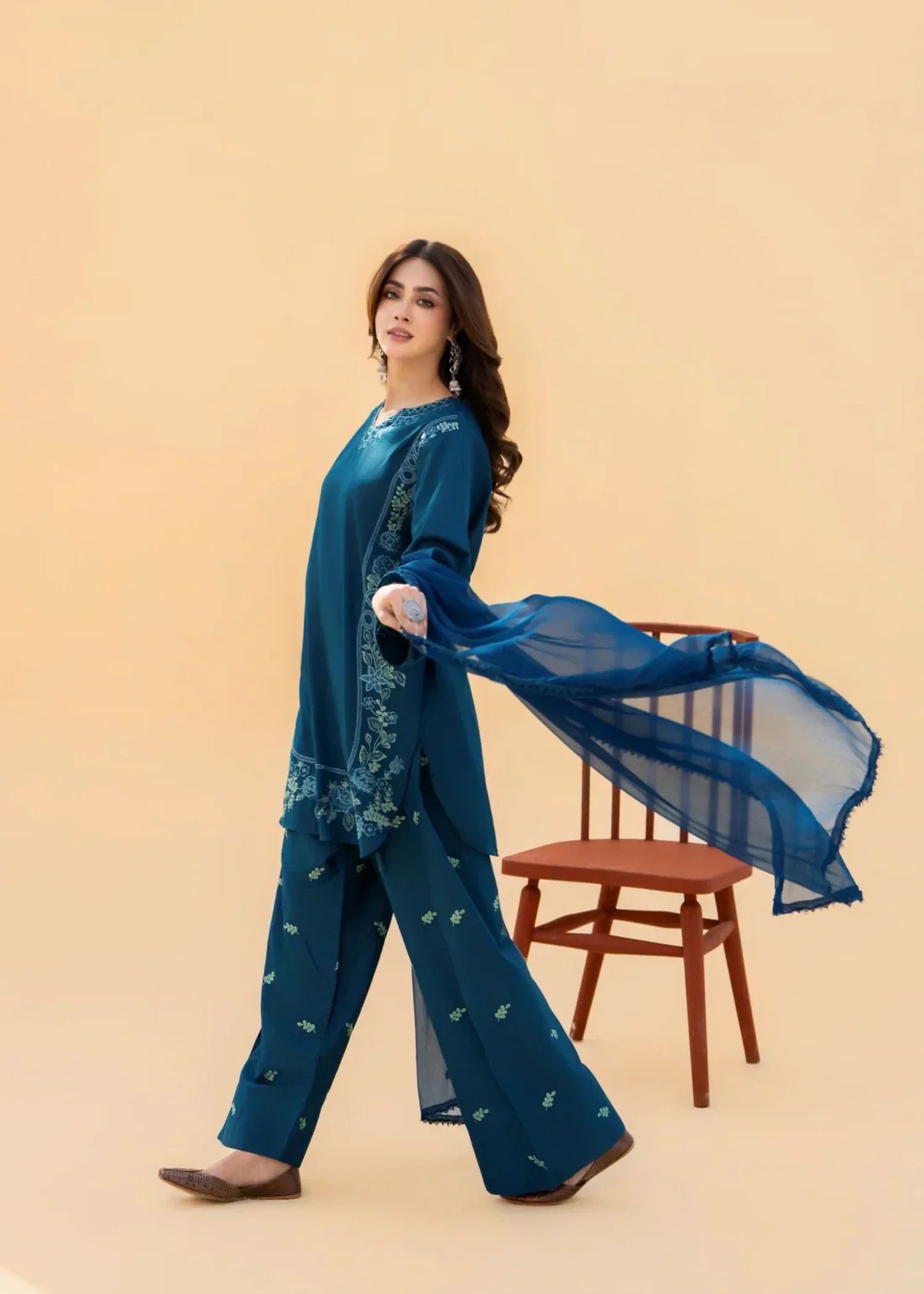 Lazuli Teal Bloom Women 3pcs