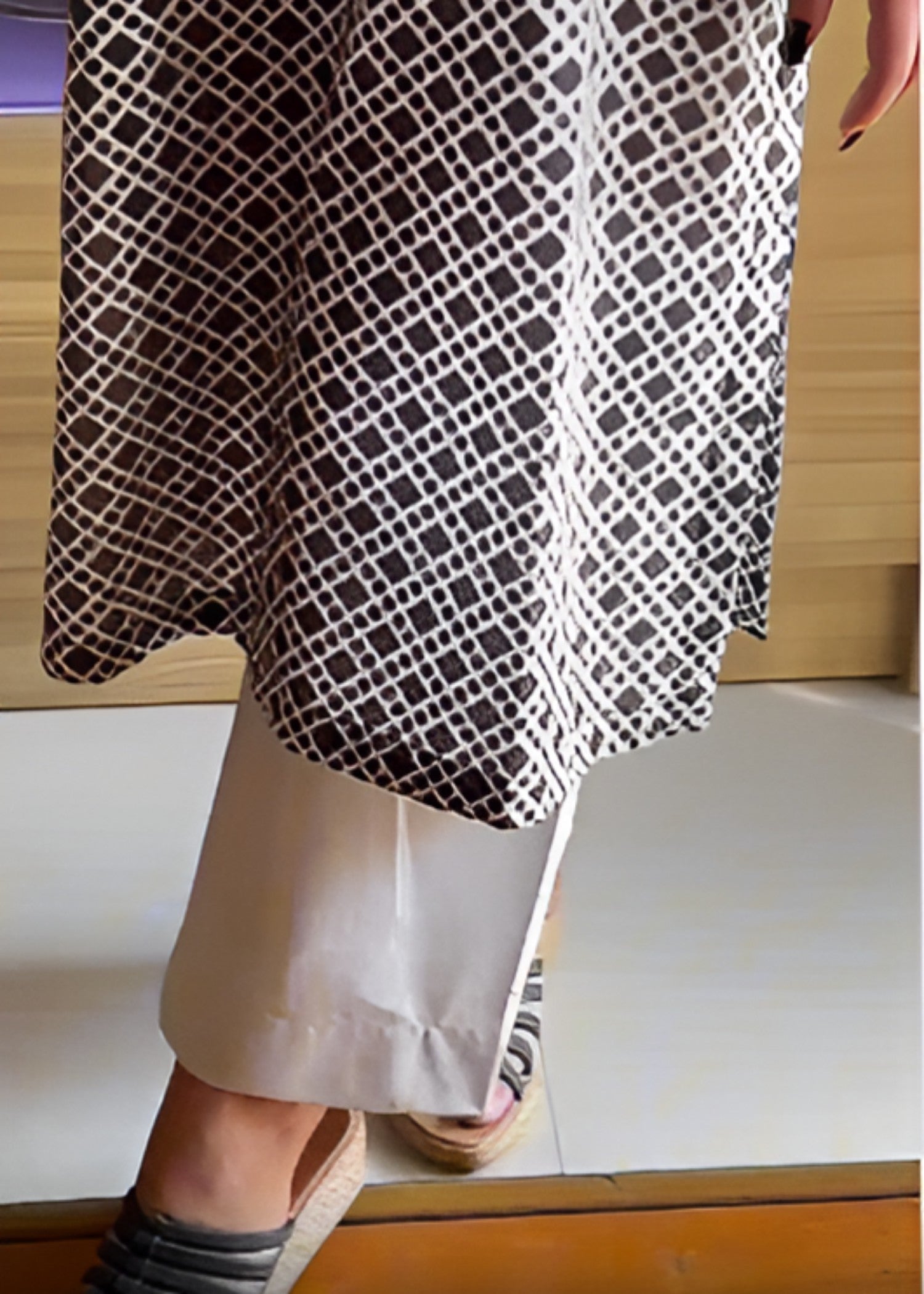 Urban Cut Cotton Suit Printed Black Women 2pcs