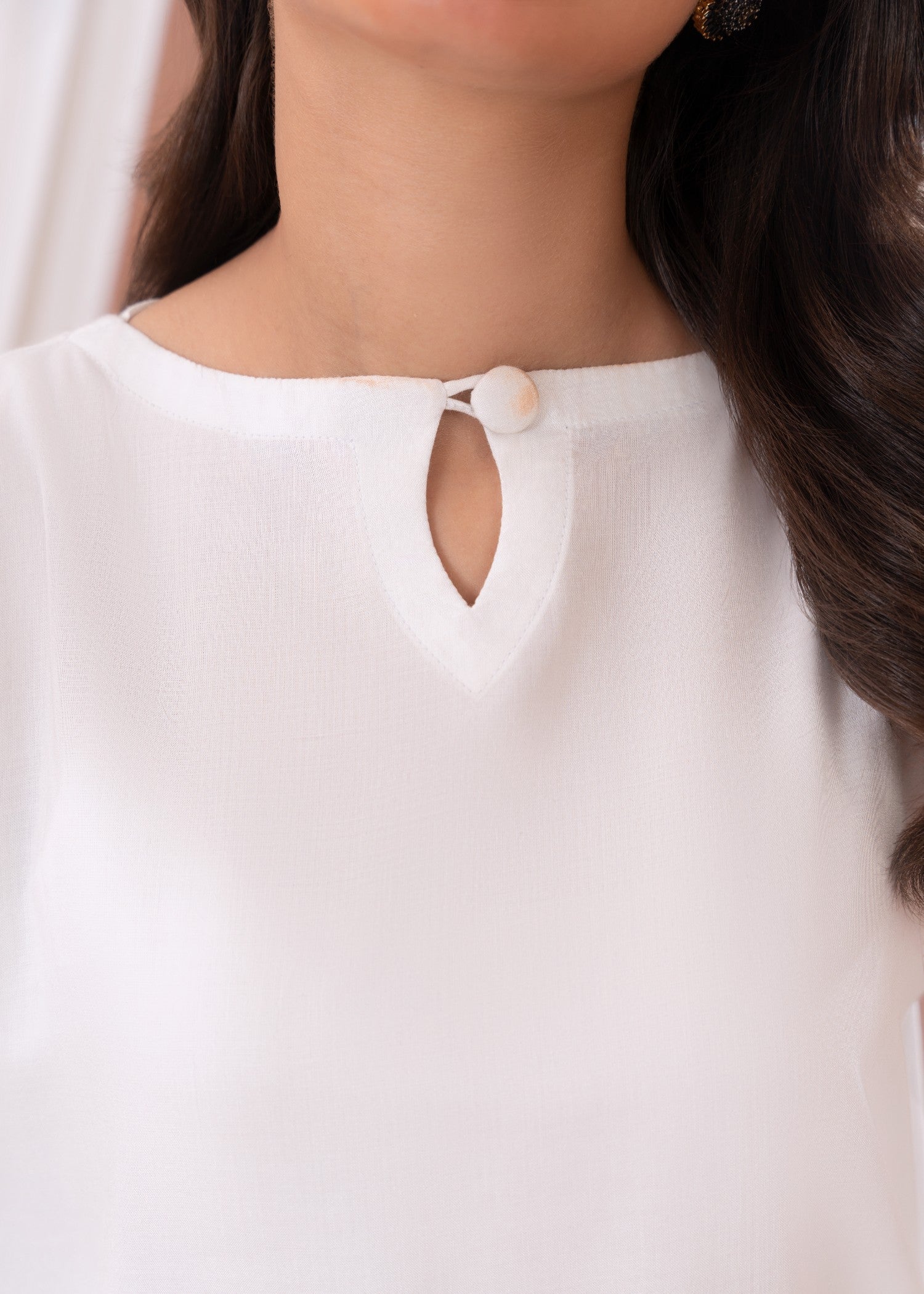 Laal Kurti White Solid Dress With Dupatta Women 3pcs