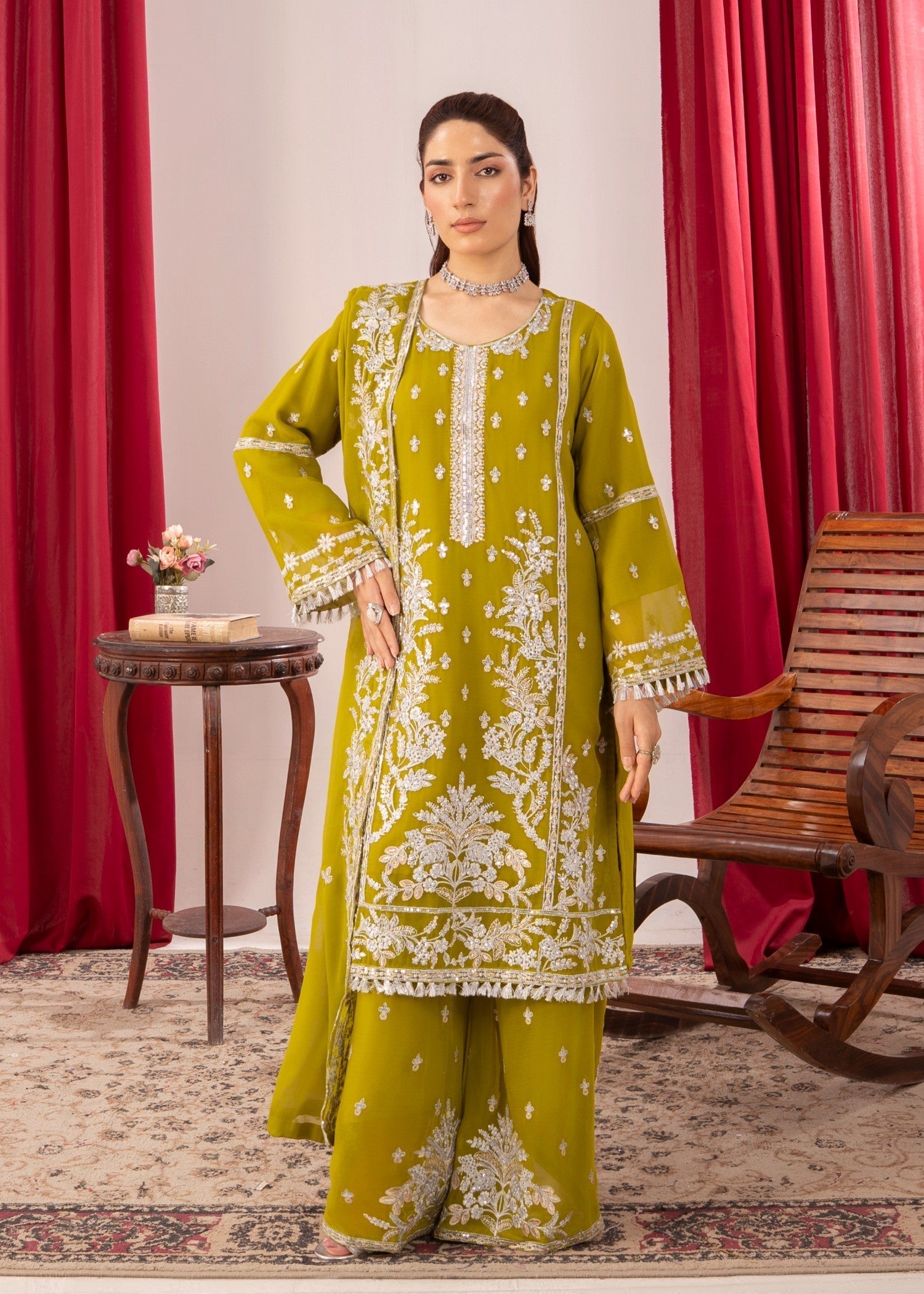 Four Season Boutique AFSHEEN PARROT GREEN Women 3pcs