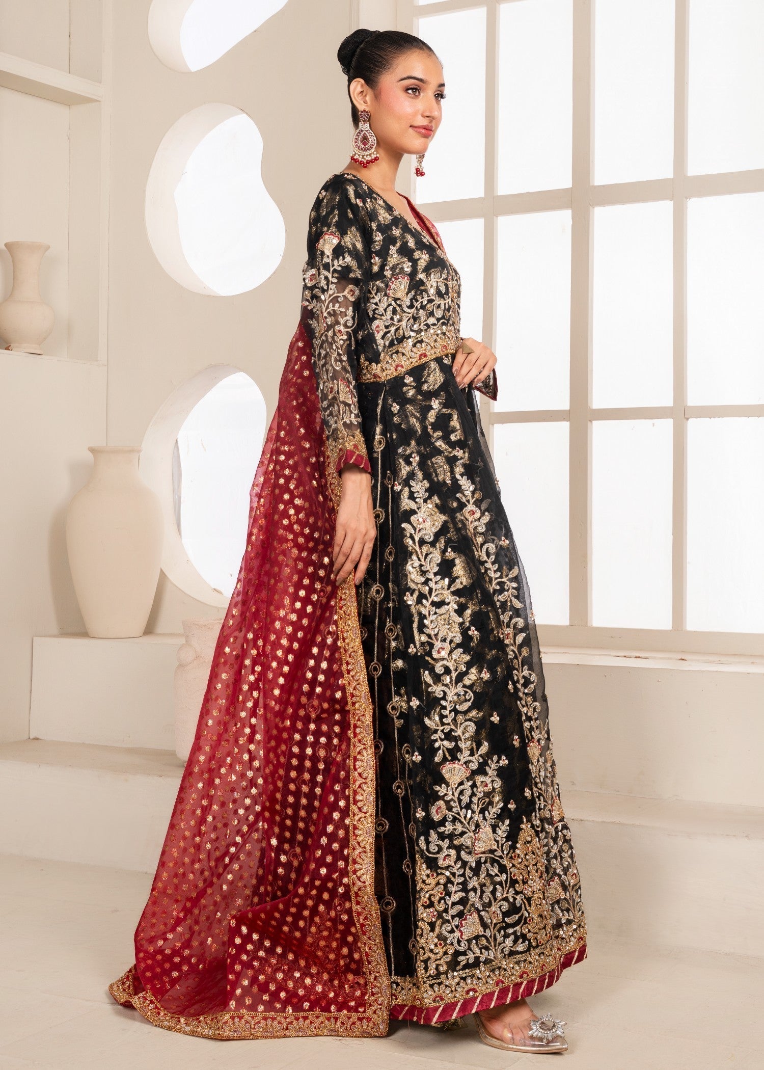 Al Burhan Apparel MEHRAAB BLACK Women 3pcs