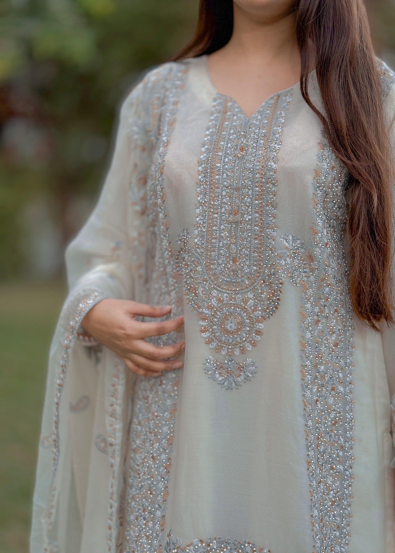 Inaaya Fashion Afsana off White Women 3pcs