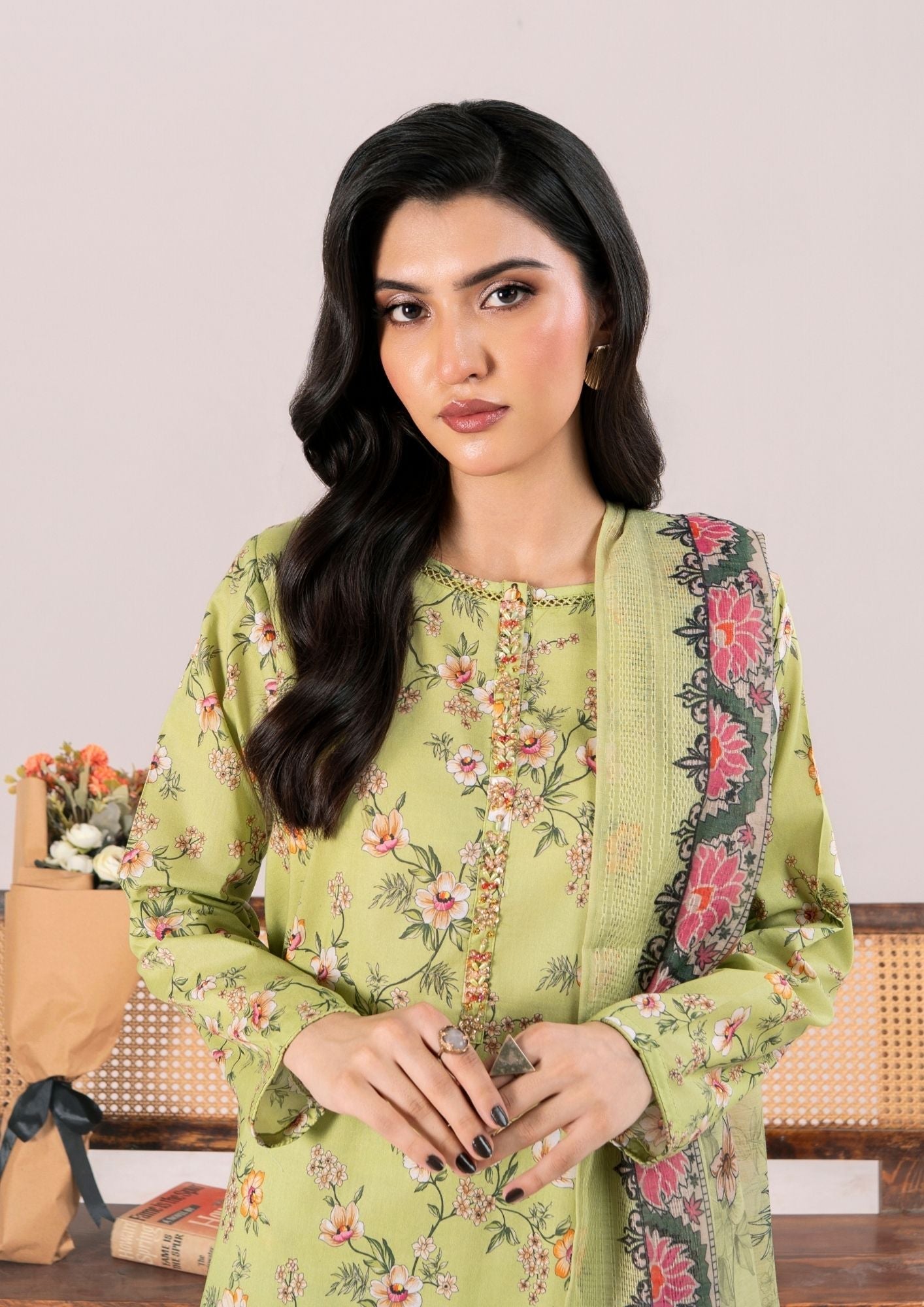 Alfatah Pret Printed Lawn with Embroidery RANAAI S25 0005 Women 3pcs