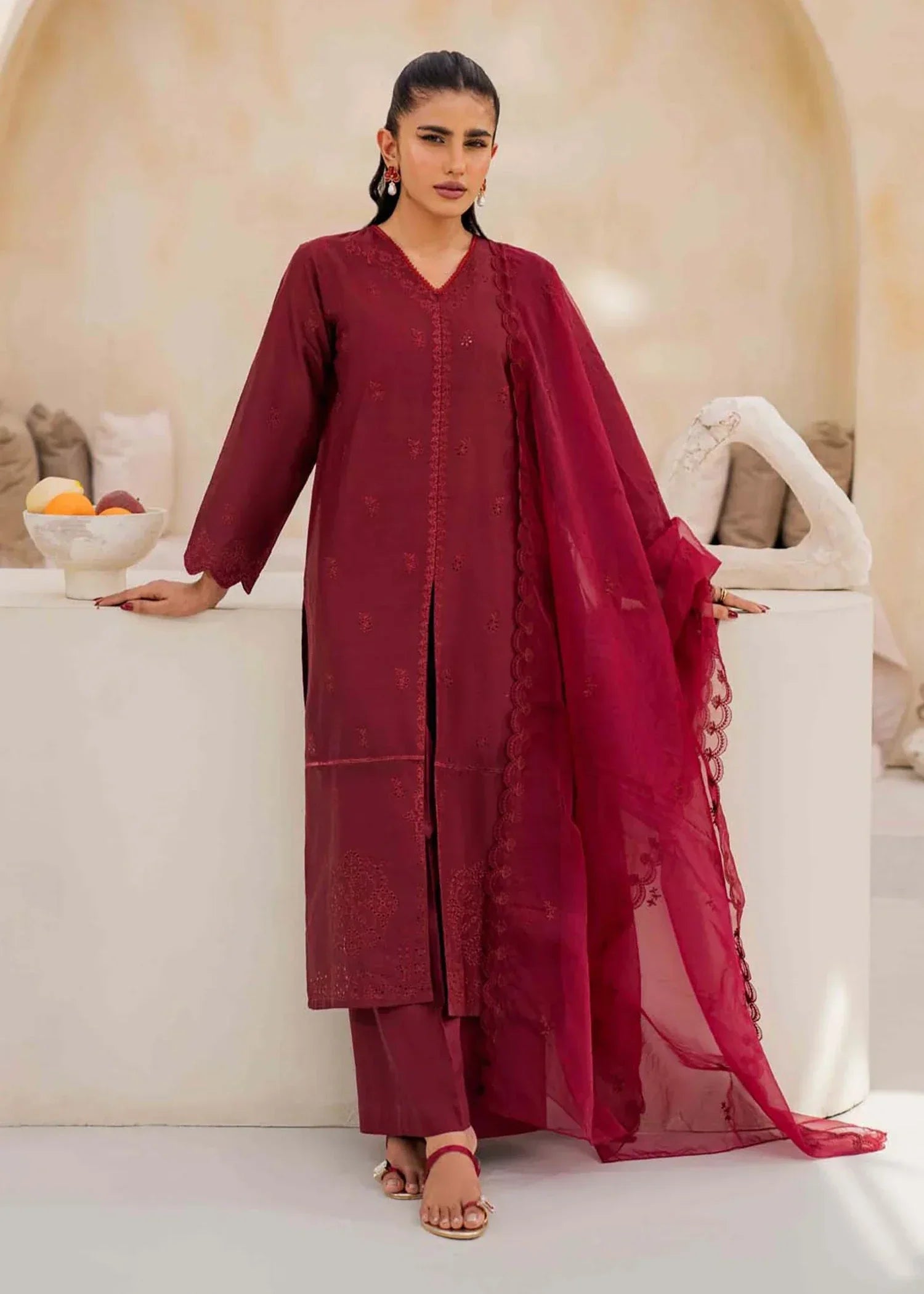 Ayesha Asif CELESTIAL BERRY SUIT Women 3pcs