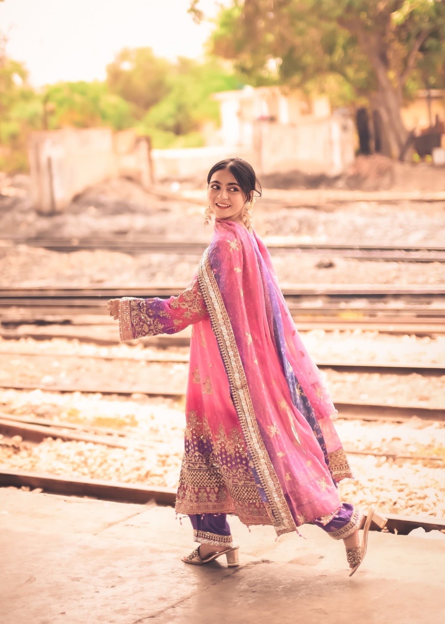 Suits By Sadia Desi glam Women 3pcs