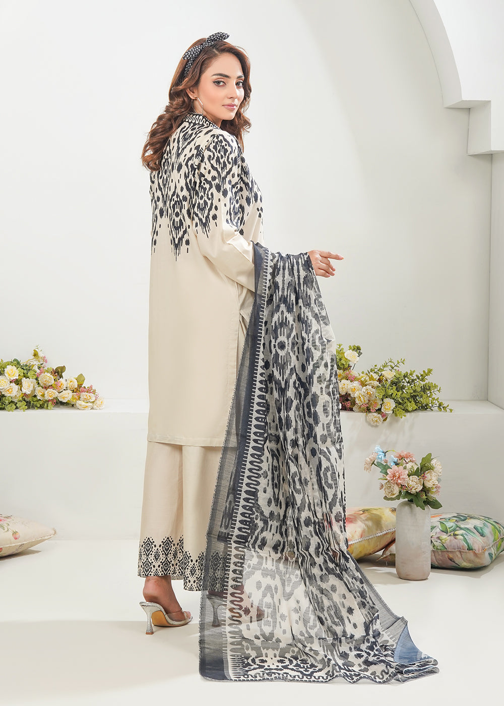 Elara Official Monochrome Grace Women 3pcs