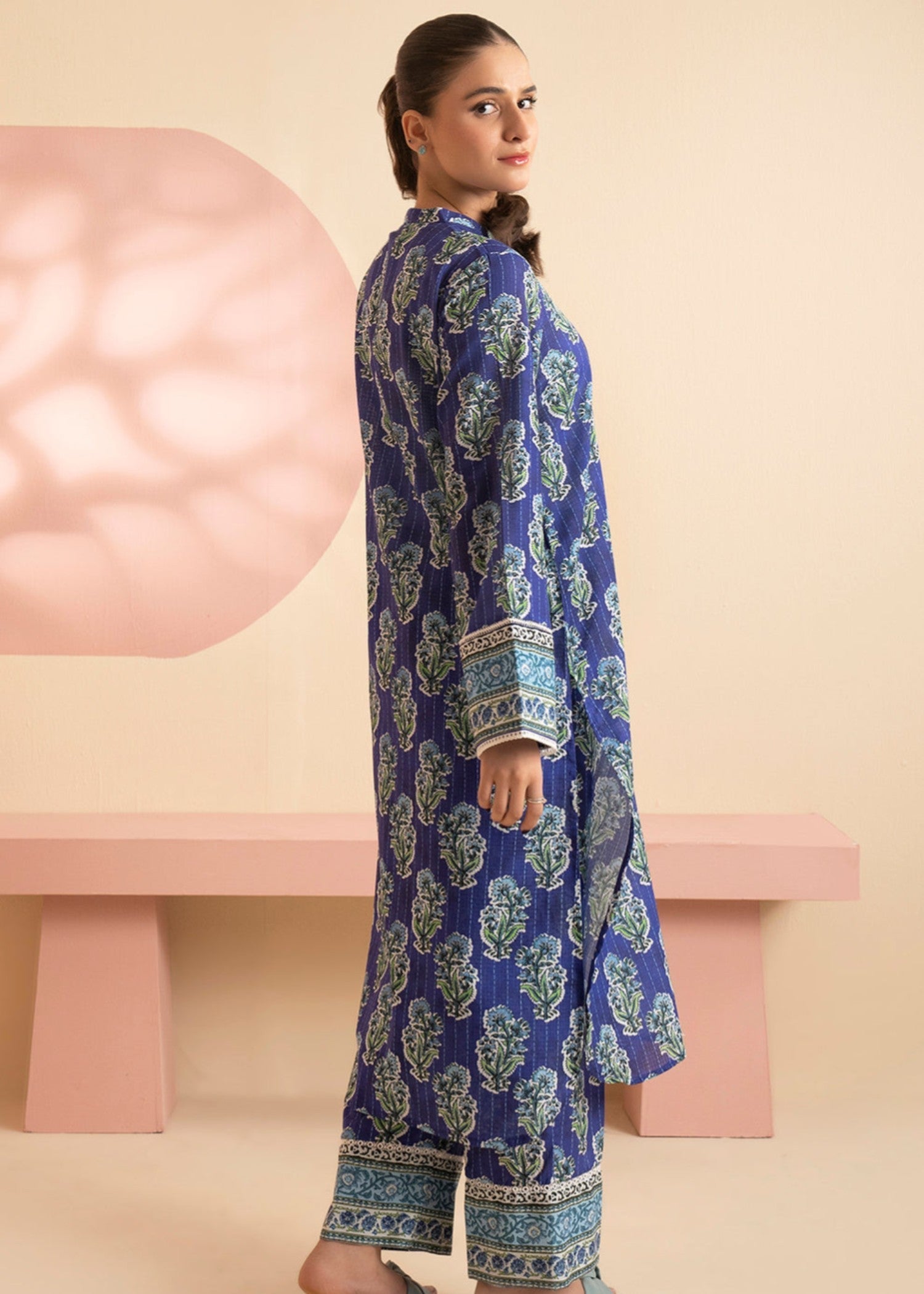 Zellbury WPS2522092 Navy Blue Women 2pcs