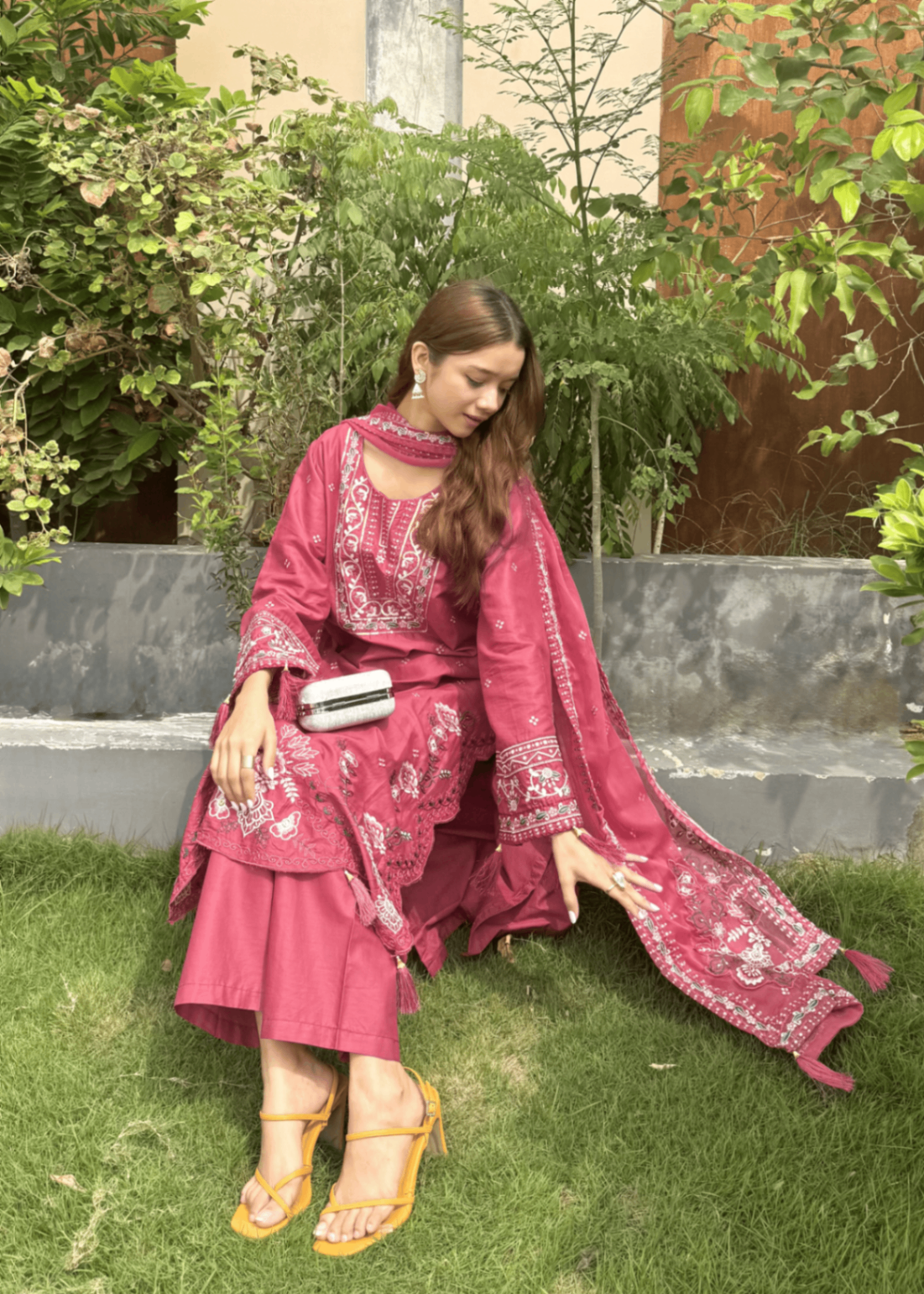 Chaudhary Arts Azeen Embroidered Women 3pcs