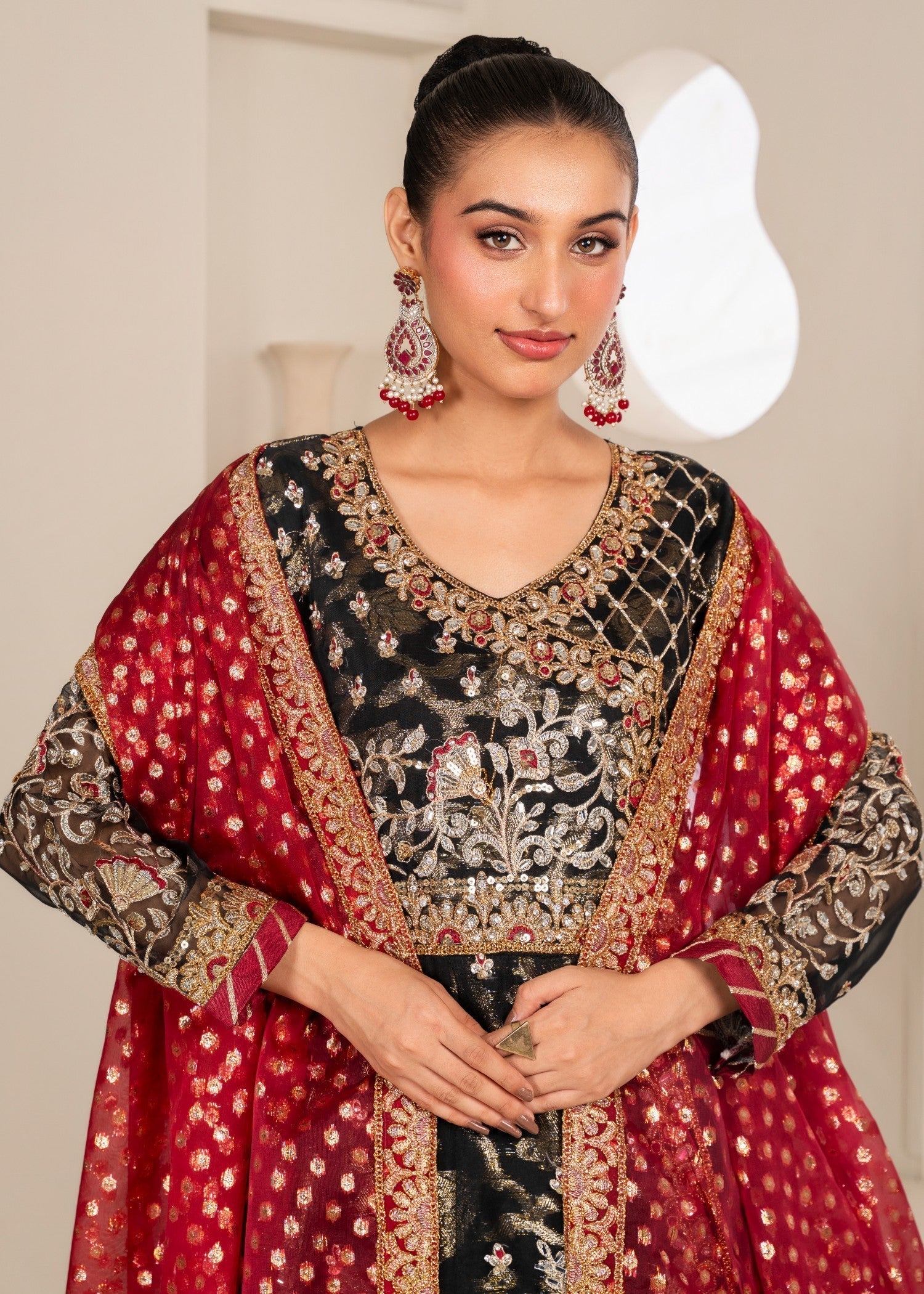 Al Burhan Apparel MEHRAAB BLACK Women 3pcs