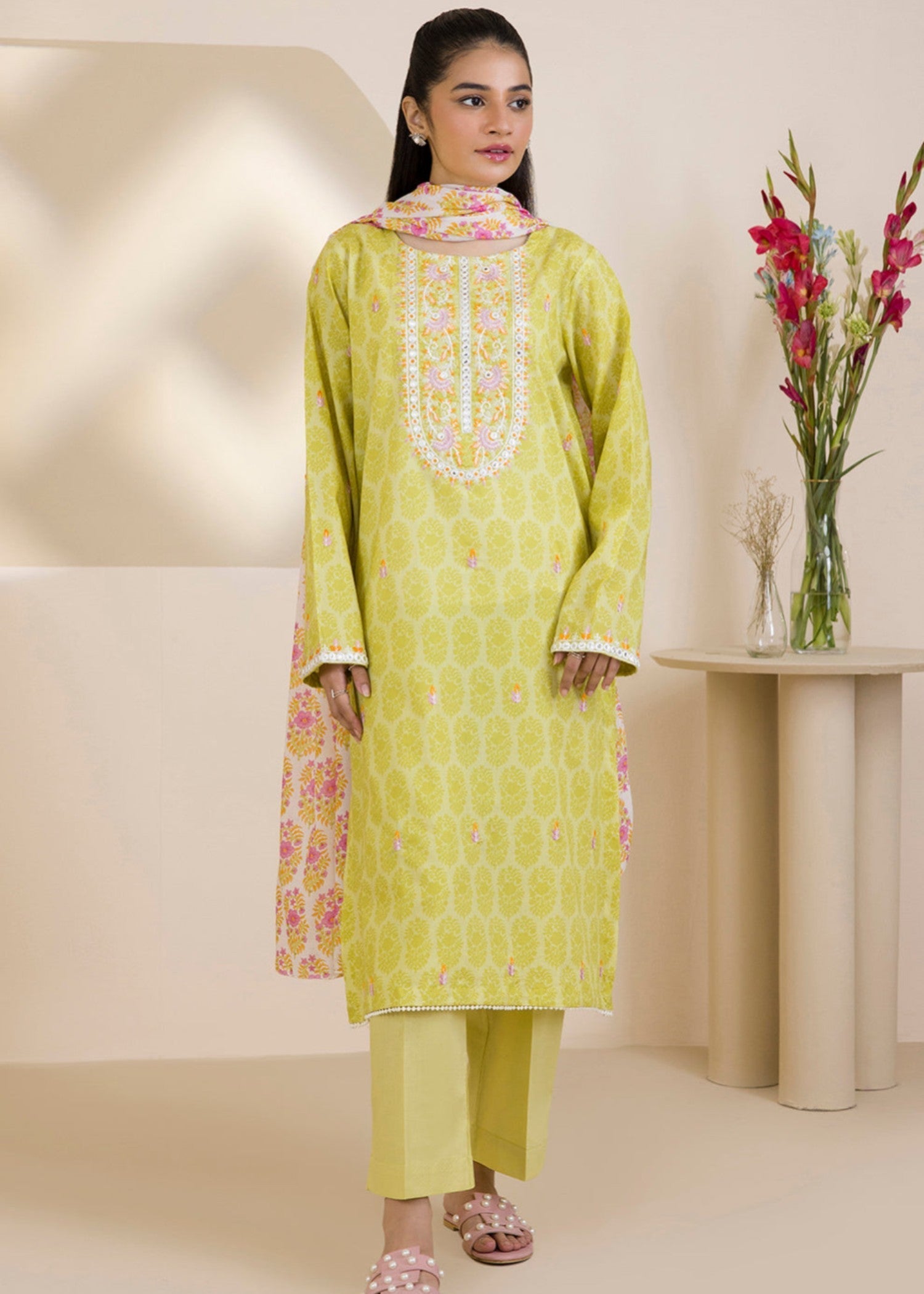 Zellbury WPS2531787 Acid Yellow Women 3pcs