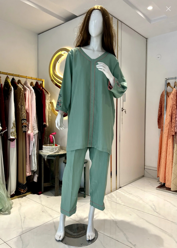 Symas Green Co Ord Set Women 2pcs