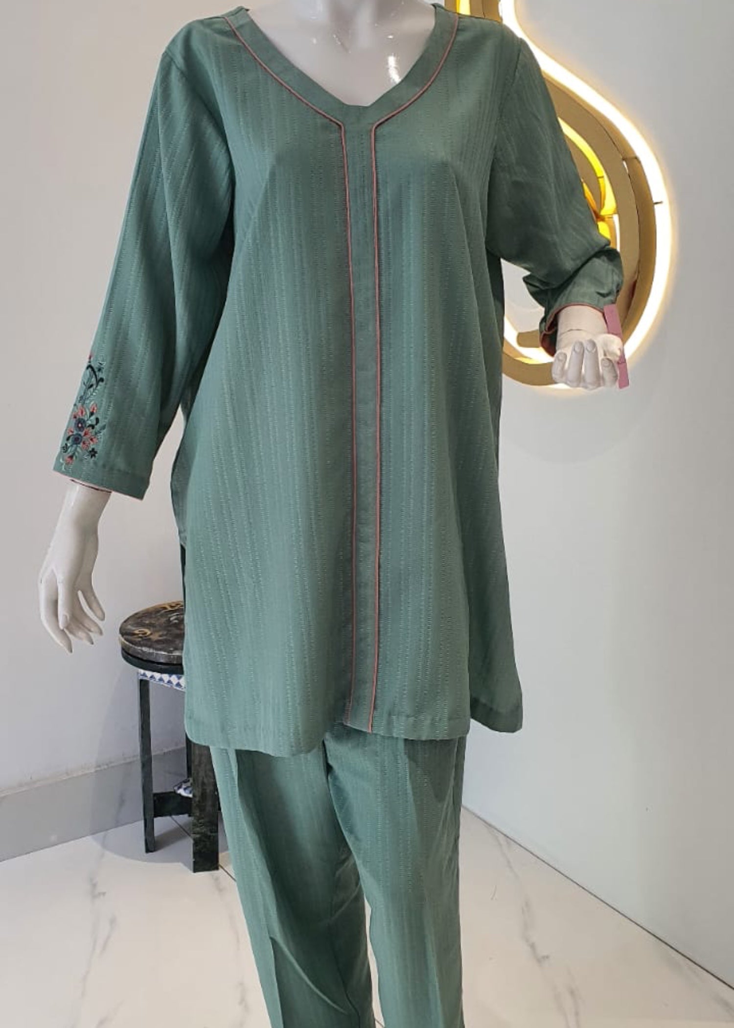 Symas Green Co Ord Set Women 2pcs