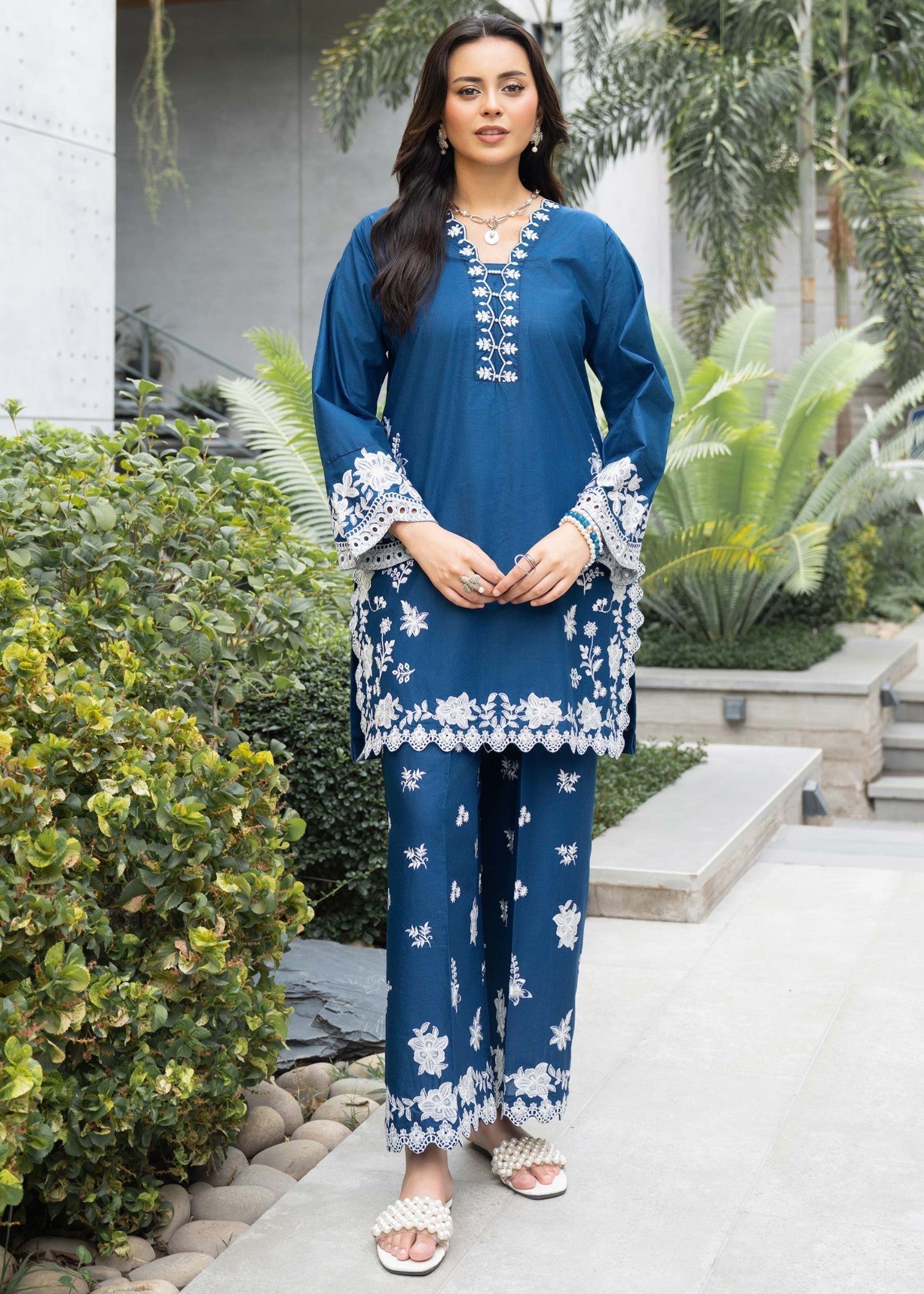 Panache Apparel BLUE PETAL Women 2pcs